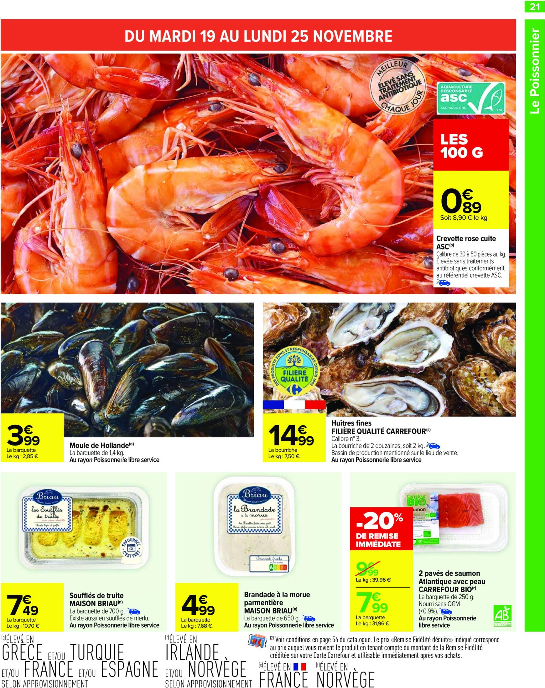 Catalogue Carrefour valable dès 19.11. - 02.12. 23