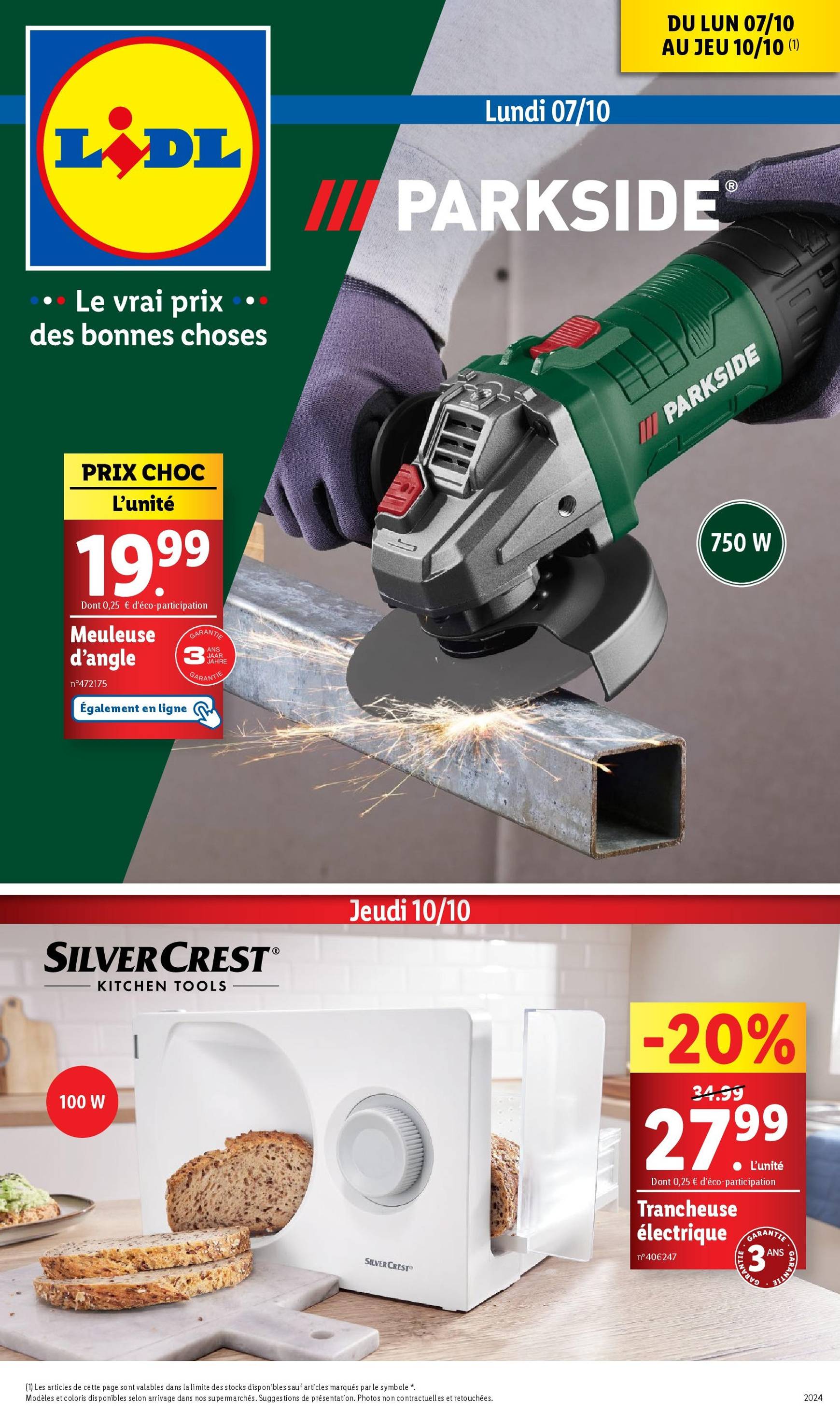 Catalogue Lidl valable dès 07.10. - 10.10.