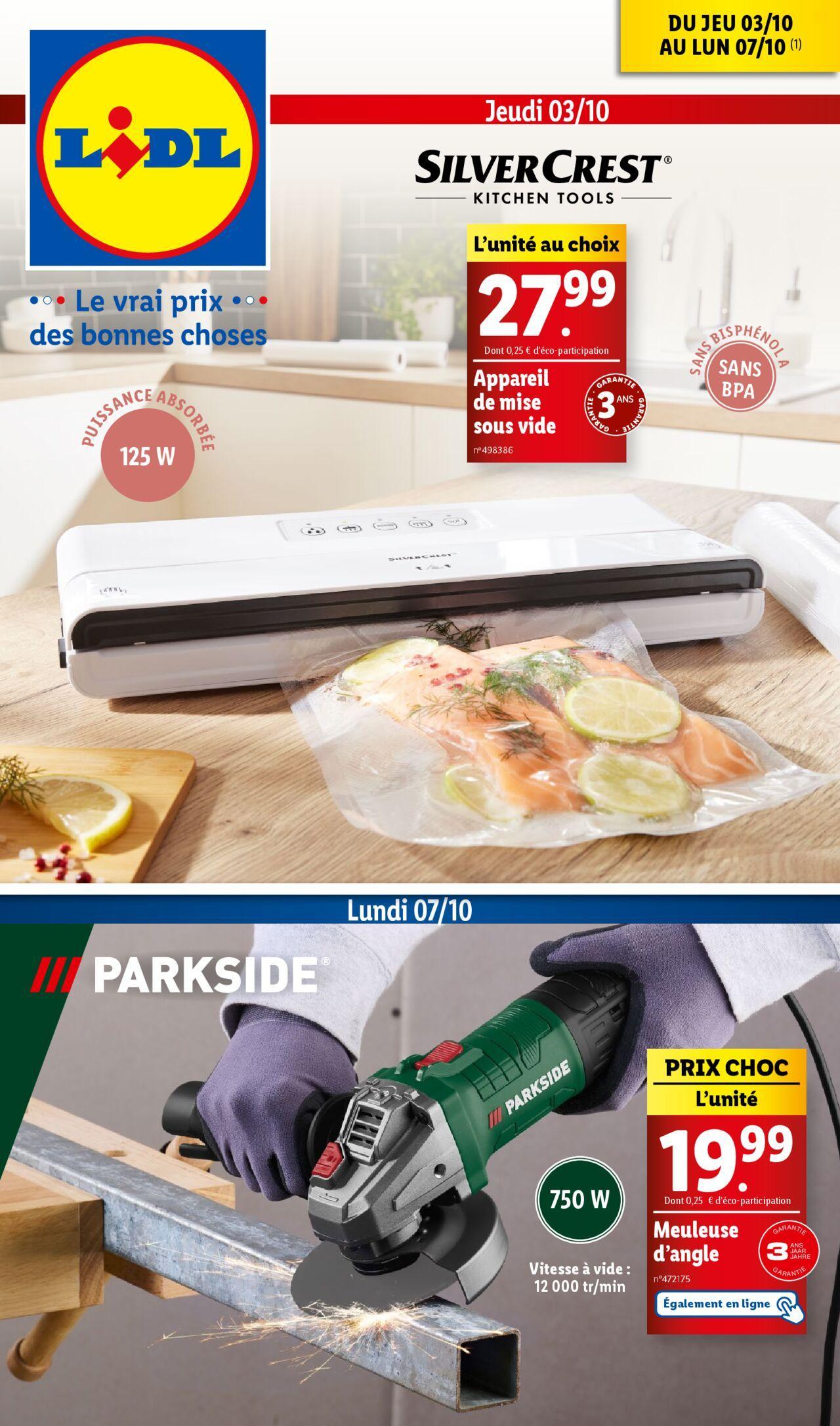 Catalogue LIDL du 03/10/2024 - 07/10/2024