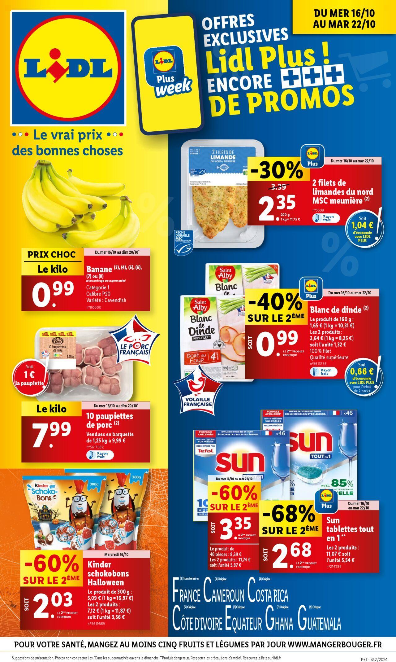 Catalogue LIDL du 16/10/2024 - 22/10/2024