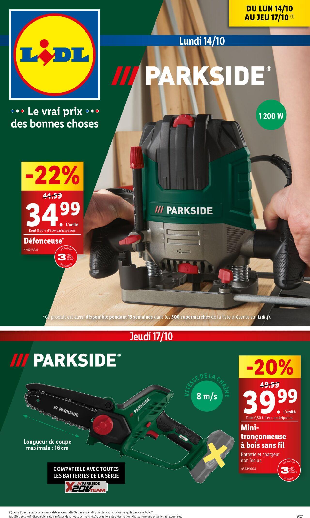 Catalogue LIDL du 14/10/2024 - 17/10/2024