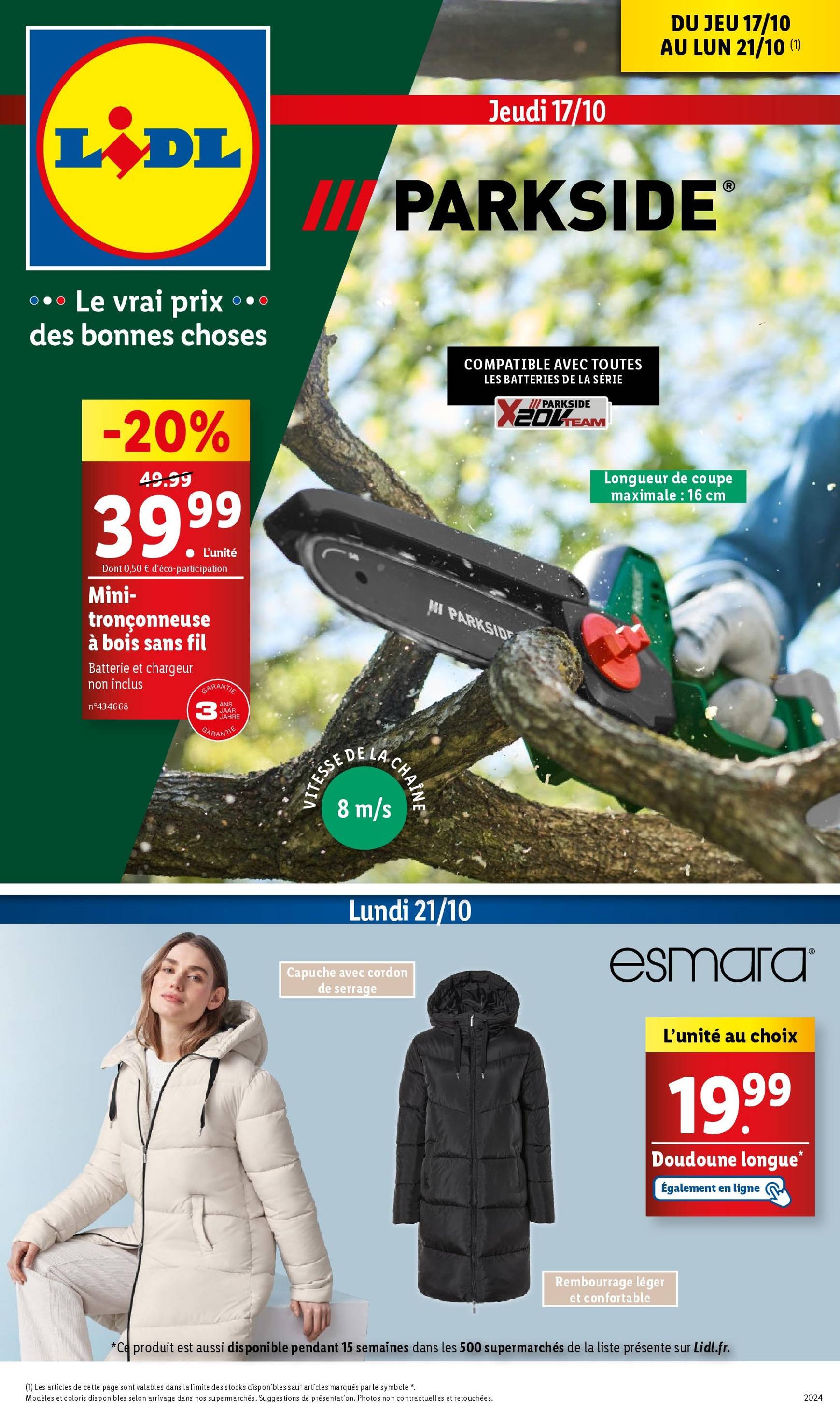 Catalogue Lidl valable dès 17.10. - 21.10.