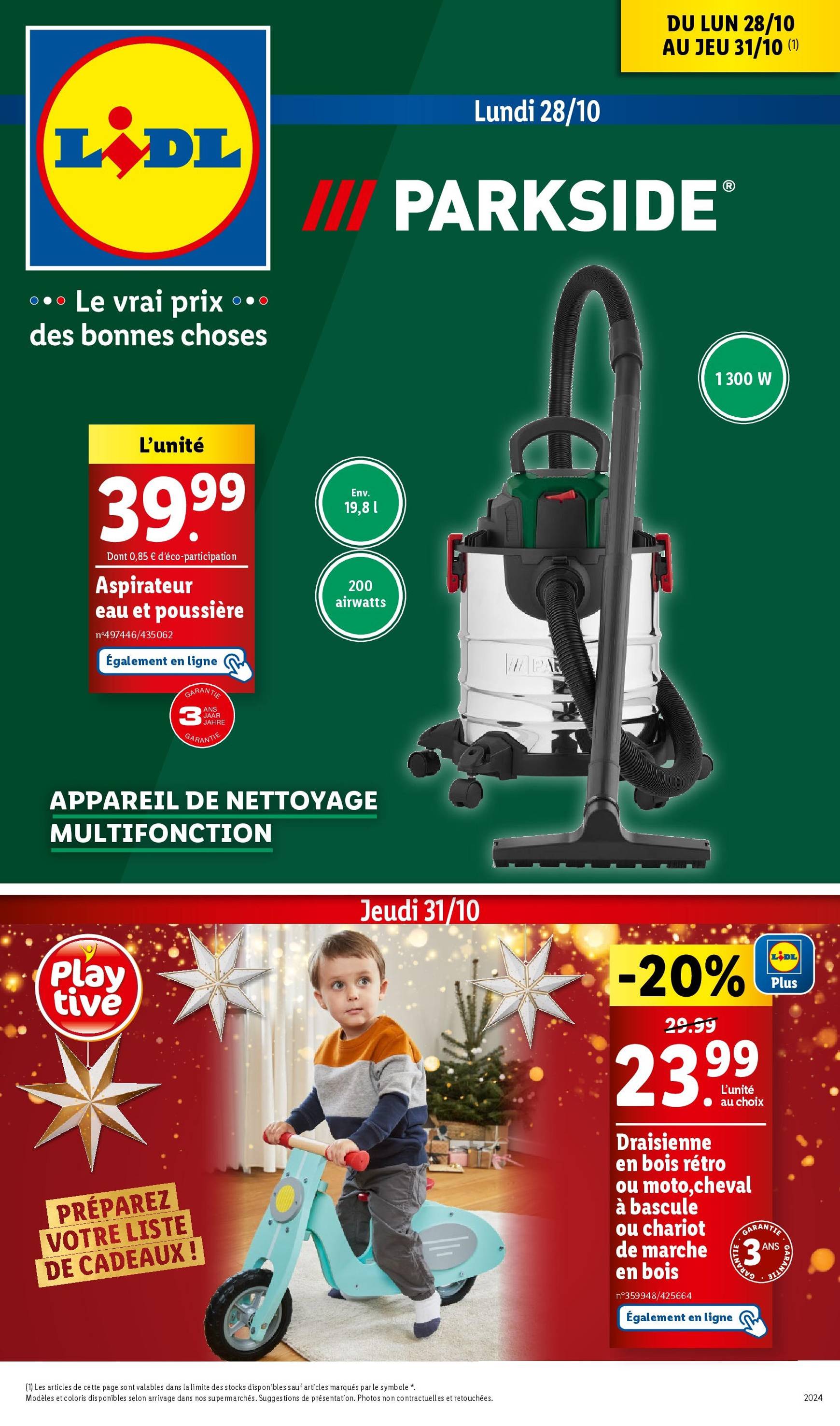 Catalogue Lidl valable dès 28.10. - 31.10.