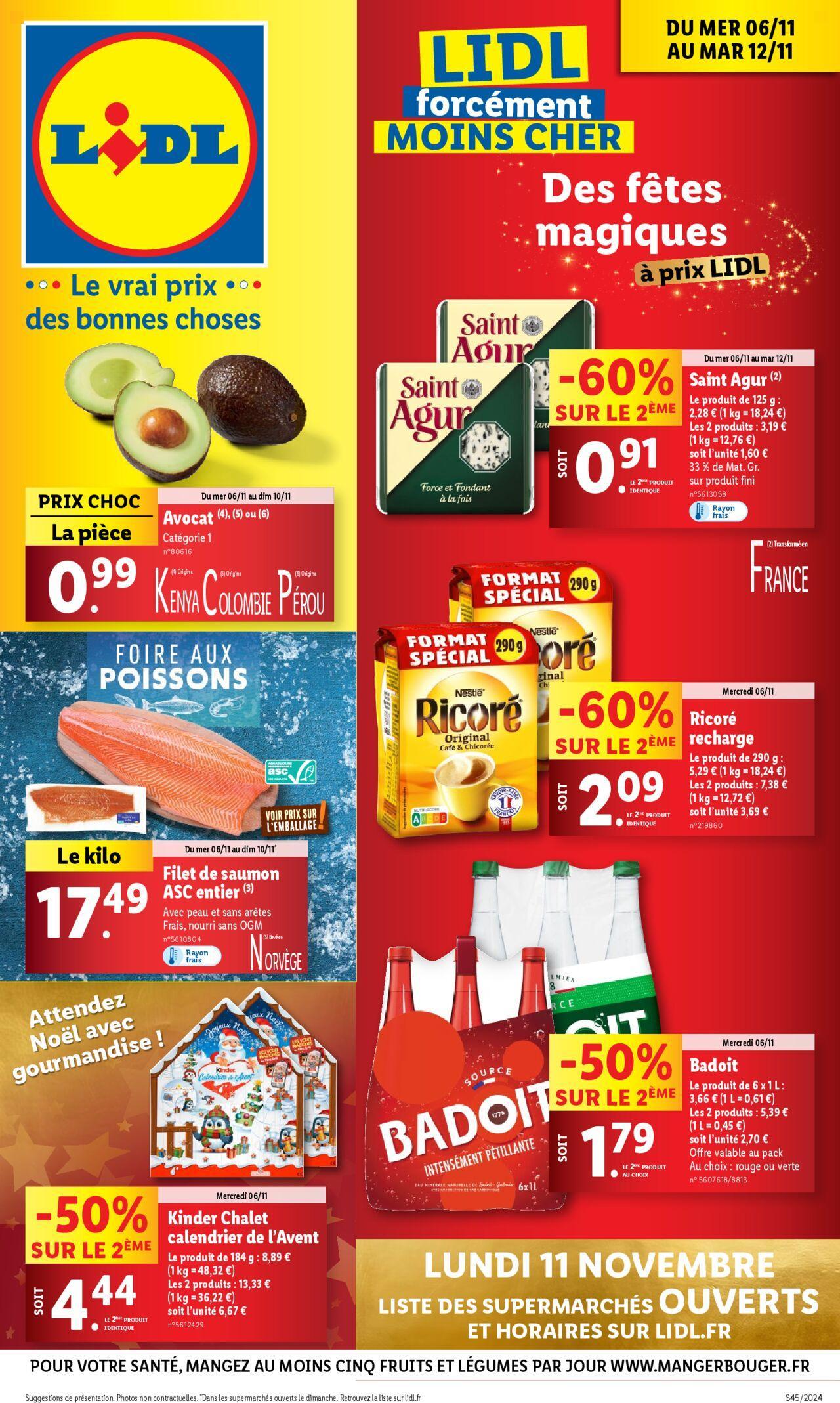 Catalogue LIDL du 06/11/2024 - 12/11/2024