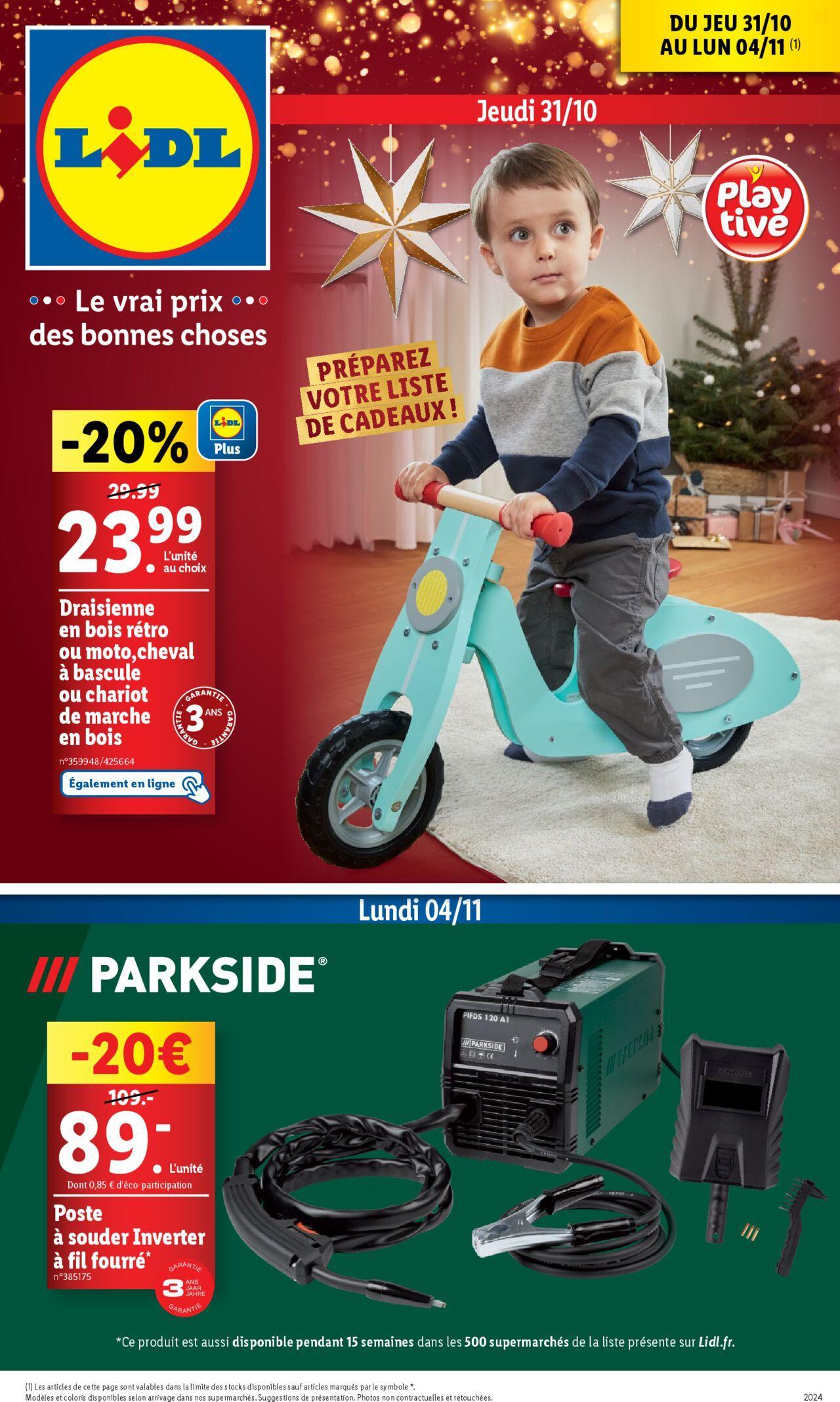 Catalogue LIDL du 31/10/2024 - 04/11/2024