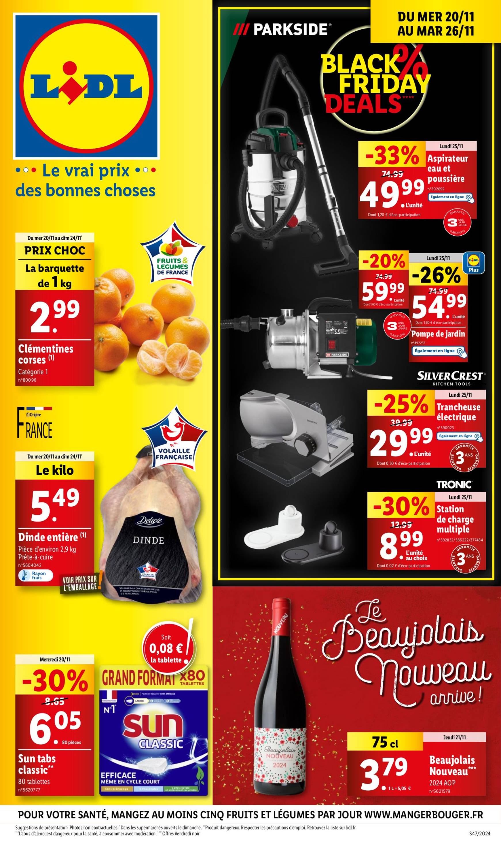 Catalogue Lidl valable dès 20.11. - 26.11.