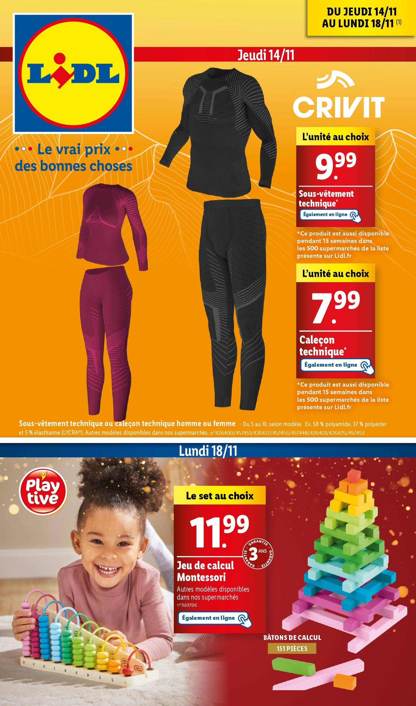 Catalogue Lidl valable dès 14.11. - 18.11.