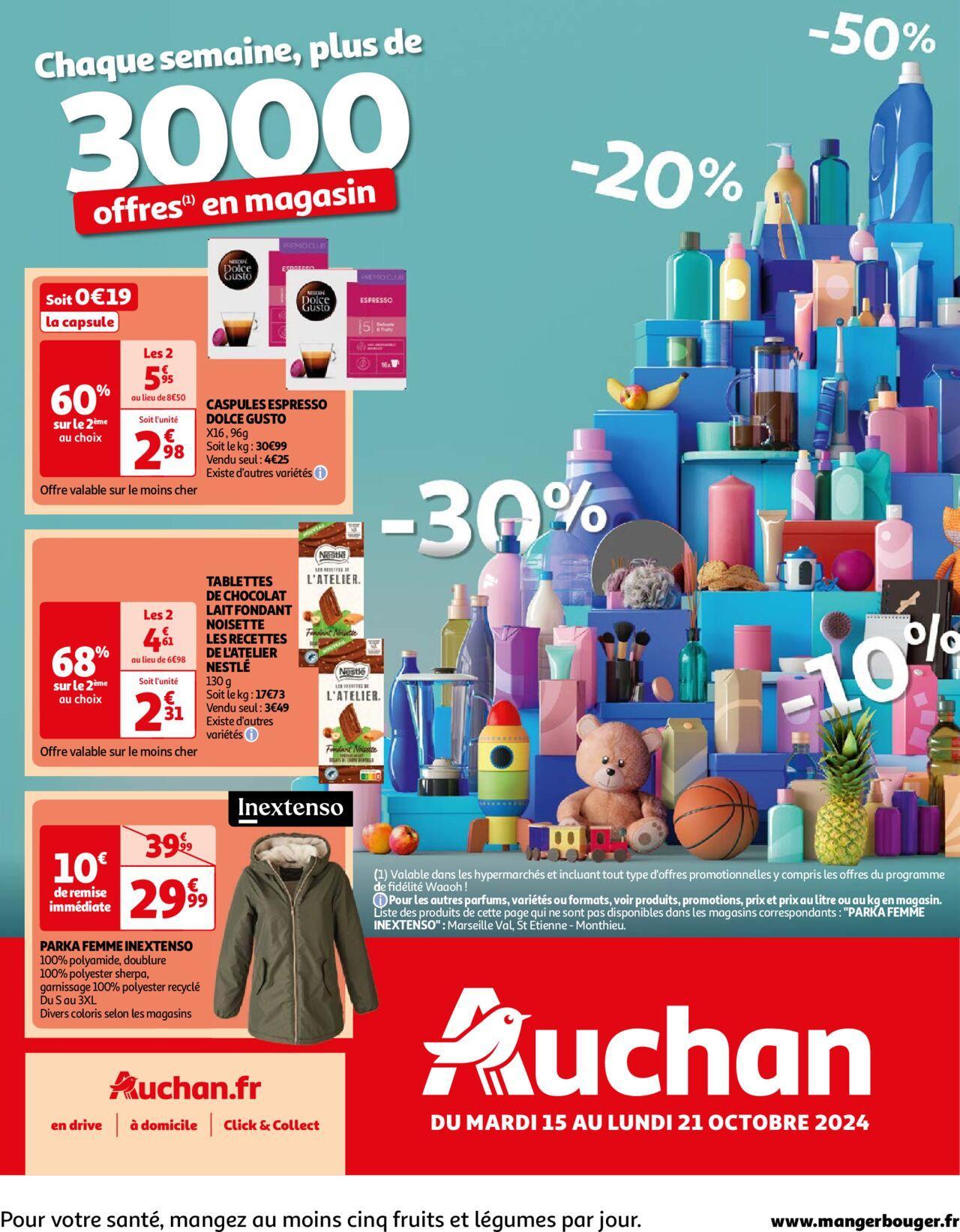 Auchan prospectus à partir du 15/10/2024 - 21/10/2024