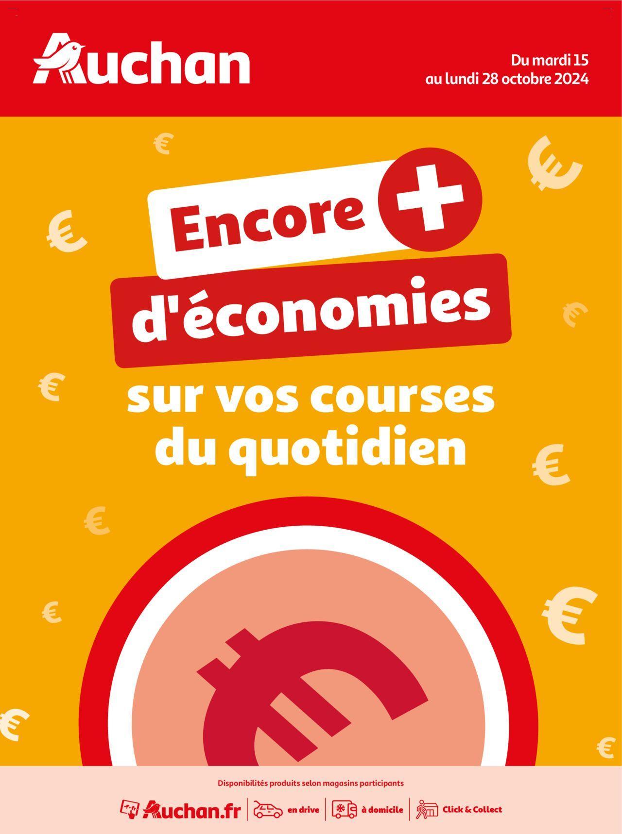 Auchan Des économies au quotidien à partir du 15/10/2024 - 28/10/2024