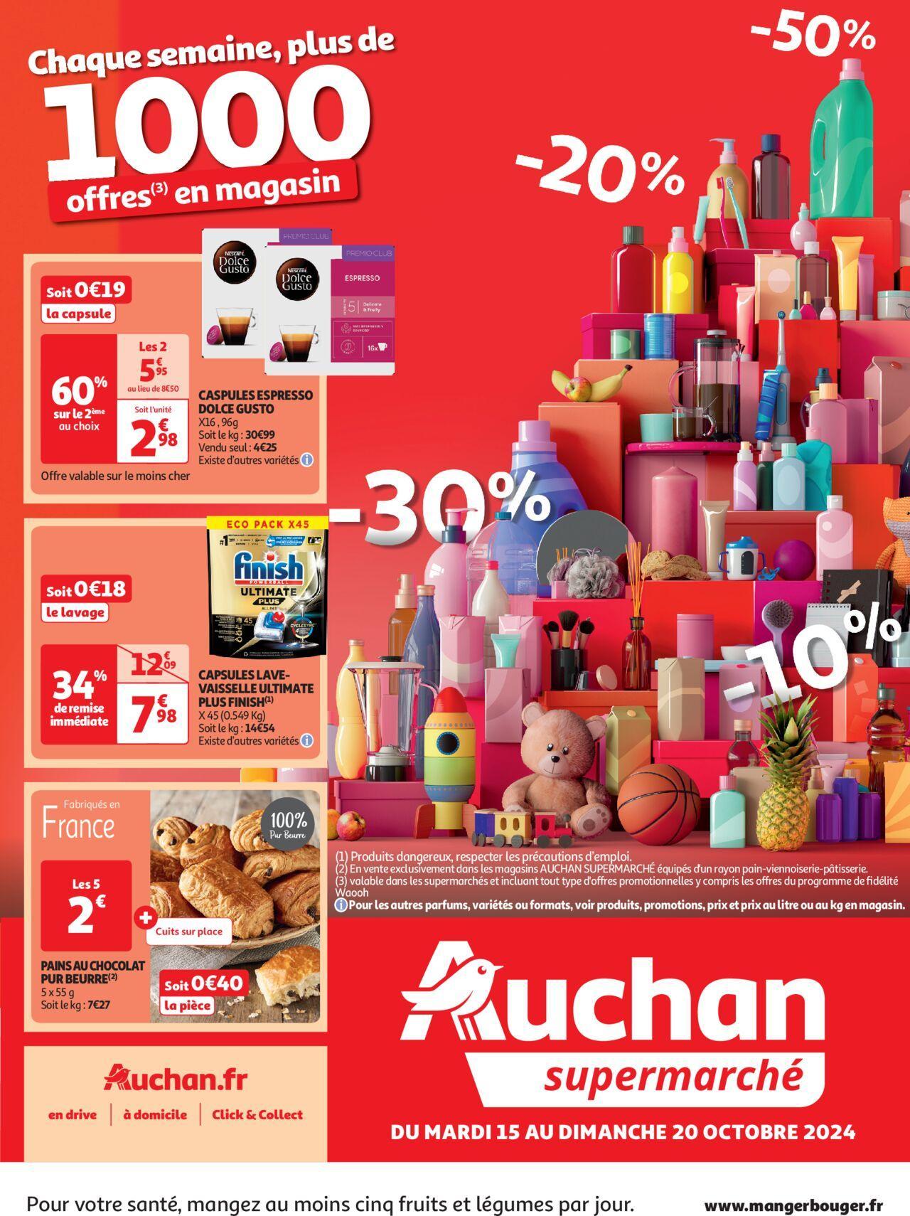 Auchan Faites le plein de promos dans votre super à partir du 15/10/2024 - 20/10/2024