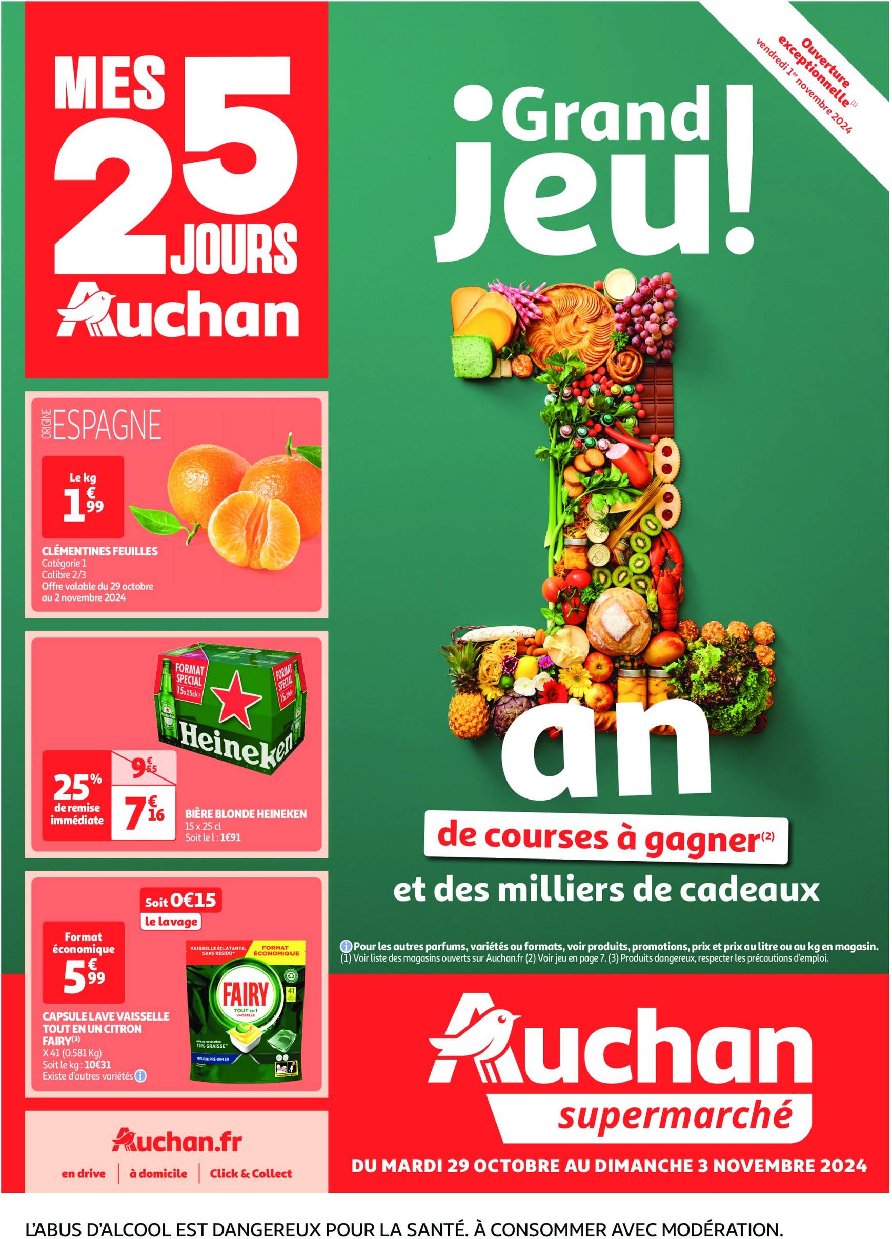 Catalogue Auchan supermarché - Les 25 jours Auchan, c'est maintenant ! valable dès 29.10. - 03.11.