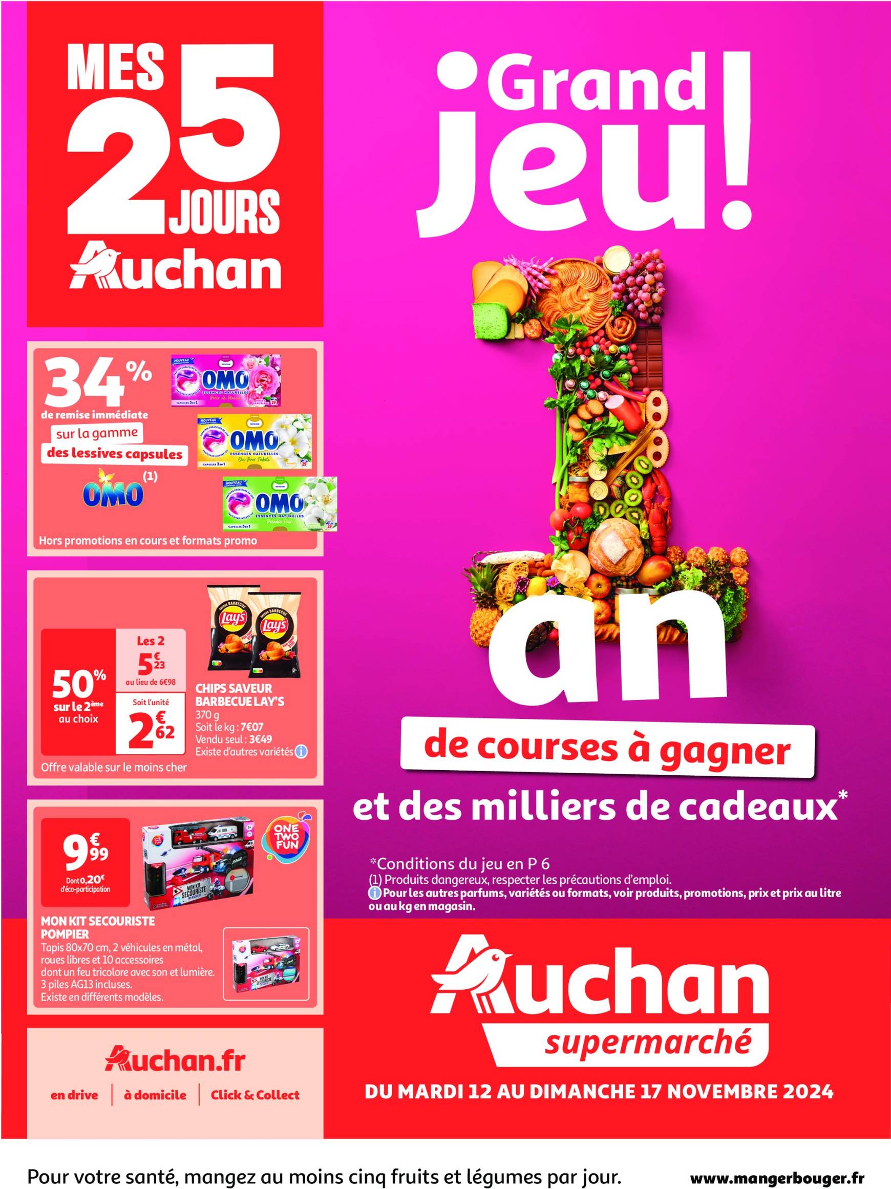 Catalogue Auchan supermarché - Mes 25 jours Auchan, ça continue ! valable dès 12.11. - 17.11.