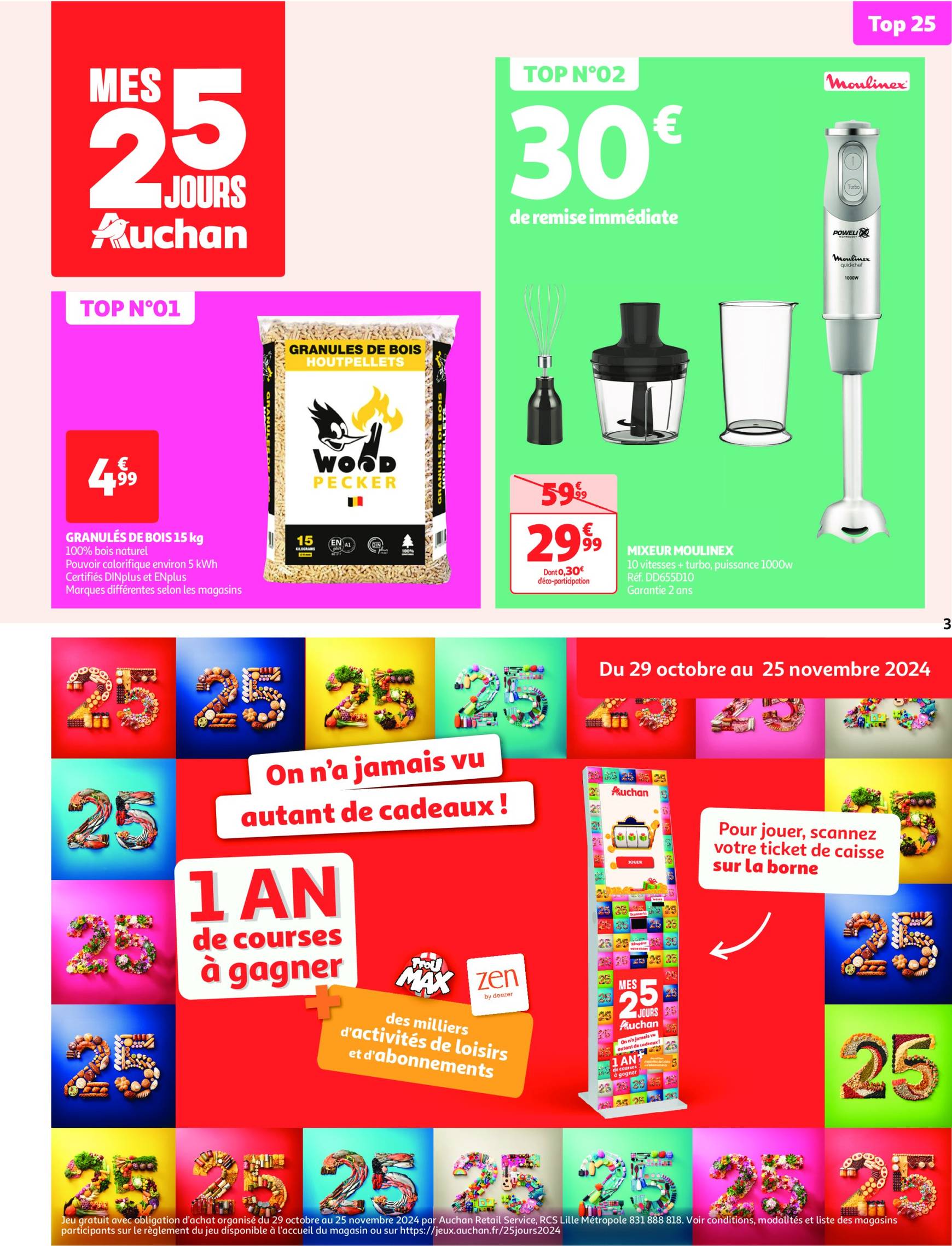 Catalogue Auchan supermarché - Mes 25 jours Auchan, encore des promos dans mon super ! valable dès 19.11. - 24.11. 3