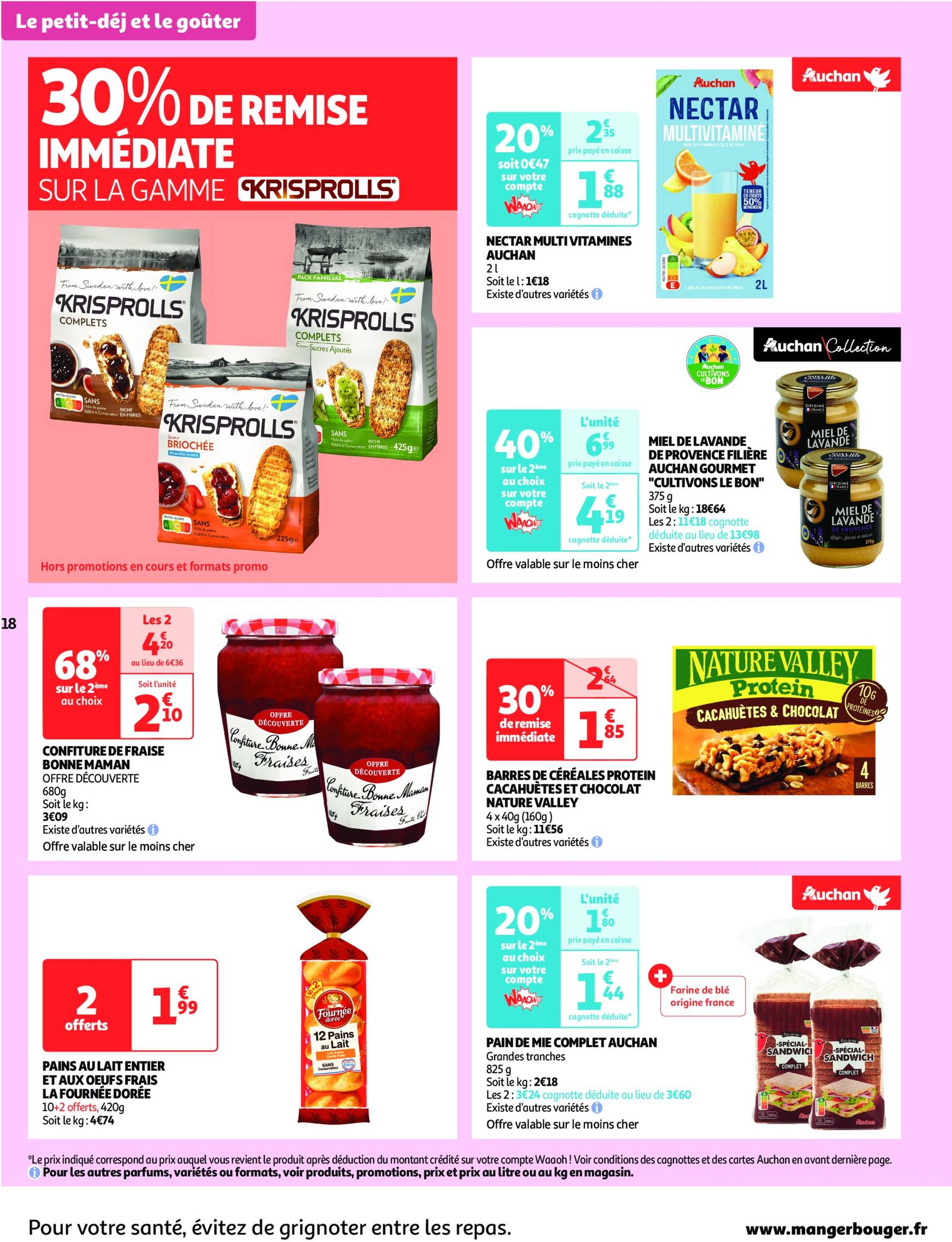 Catalogue Auchan supermarché - Mes 25 jours Auchan, encore des promos dans mon super ! valable dès 19.11. - 24.11. 18