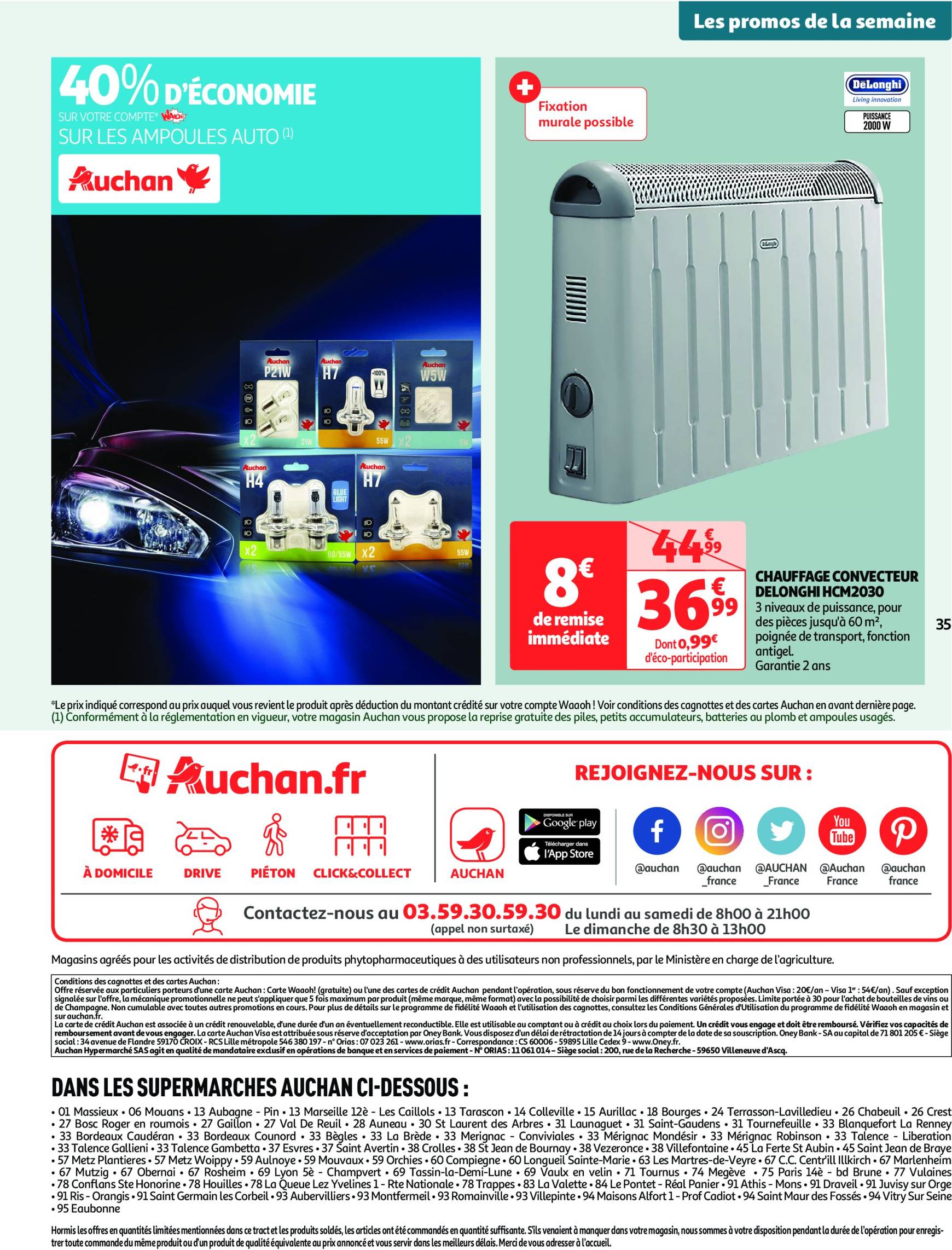 Catalogue Auchan supermarché - Mes 25 jours Auchan, encore des promos dans mon super ! valable dès 19.11. - 24.11. 35