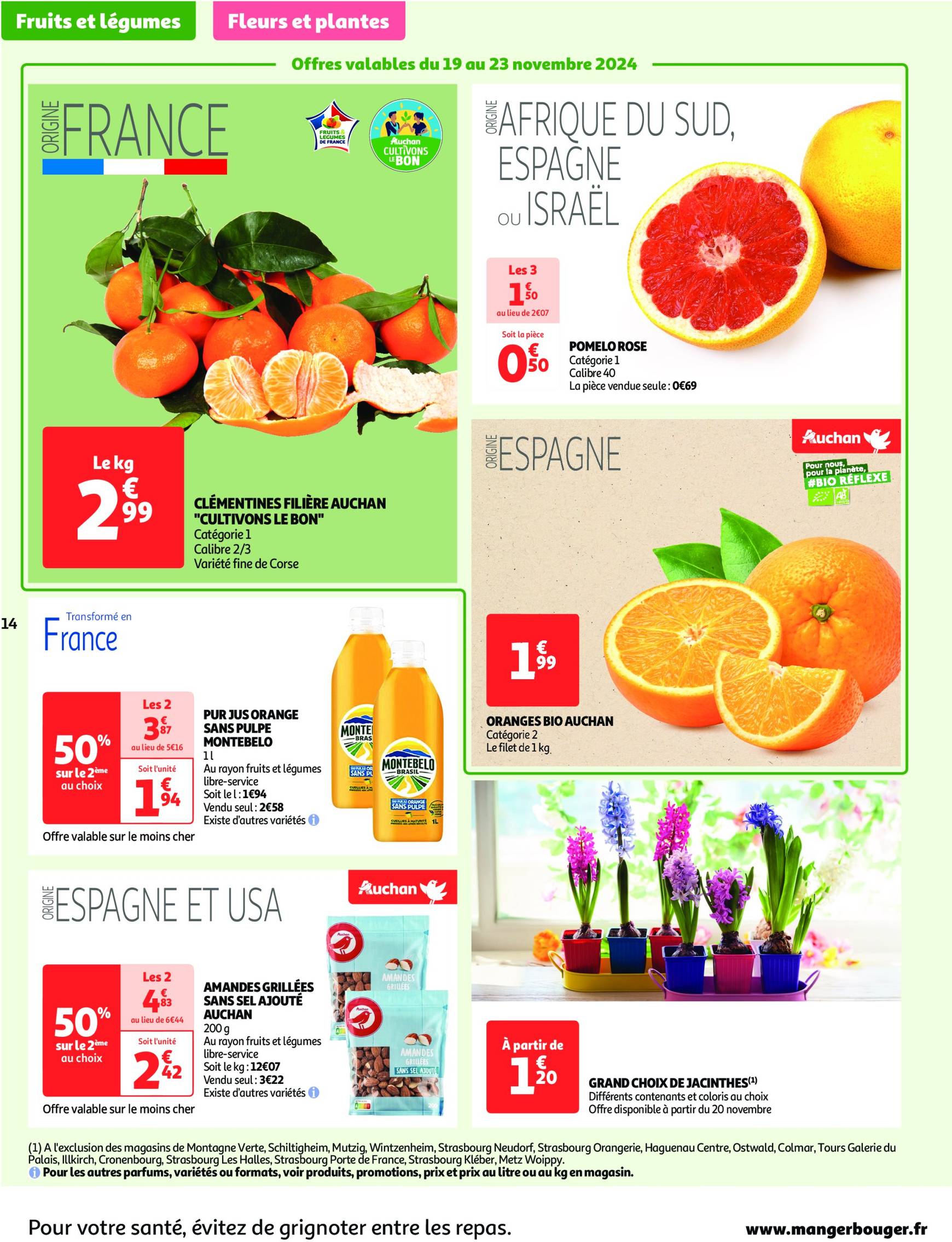 Catalogue Auchan supermarché - Mes 25 jours Auchan, encore des promos dans mon super ! valable dès 19.11. - 24.11. 14