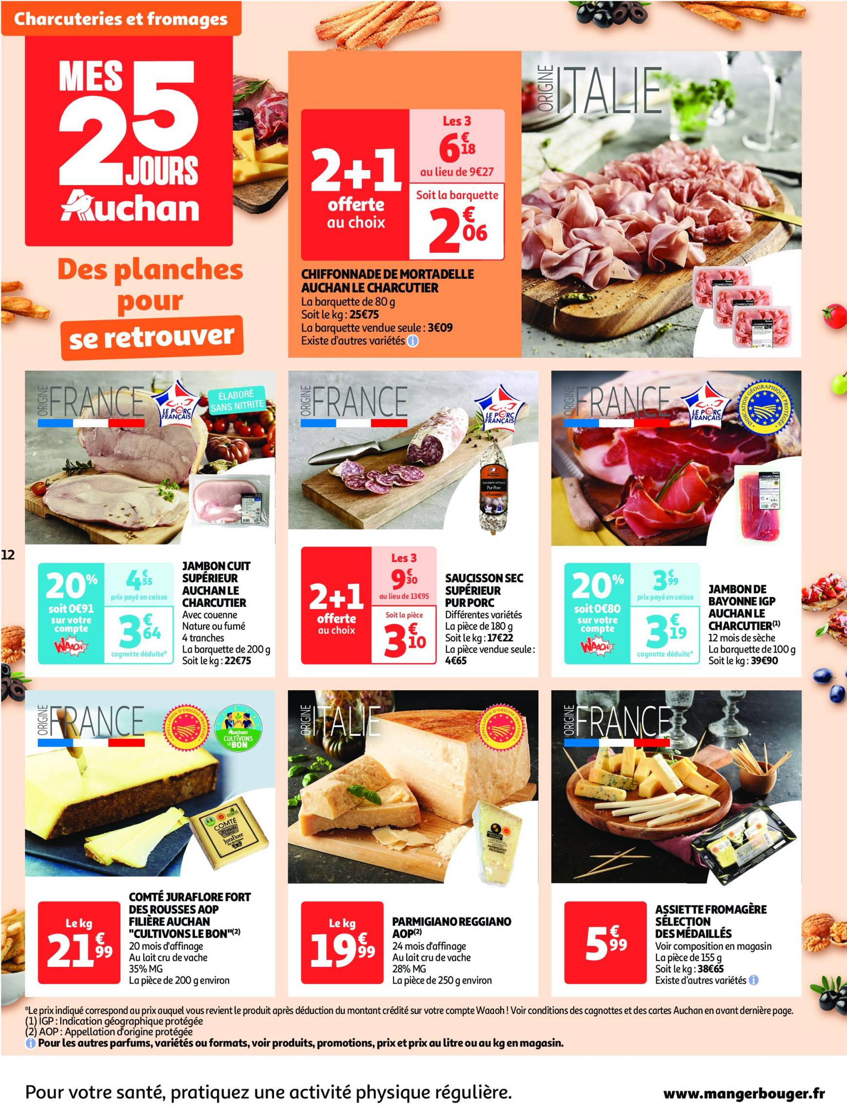 Catalogue Auchan supermarché - Mes 25 jours Auchan, encore des promos dans mon super ! valable dès 19.11. - 24.11. 12