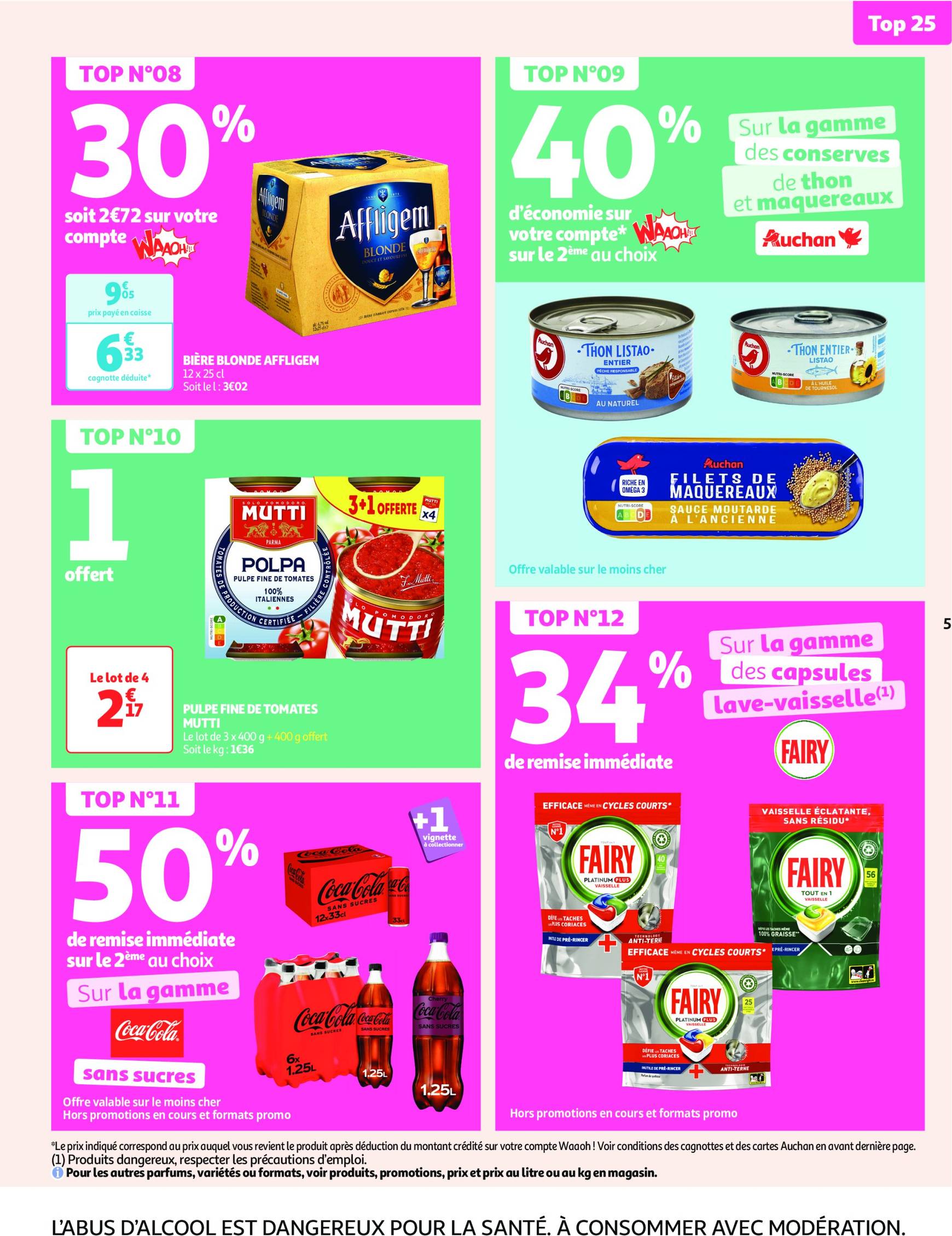 Catalogue Auchan supermarché - Mes 25 jours Auchan, encore des promos dans mon super ! valable dès 19.11. - 24.11. 5