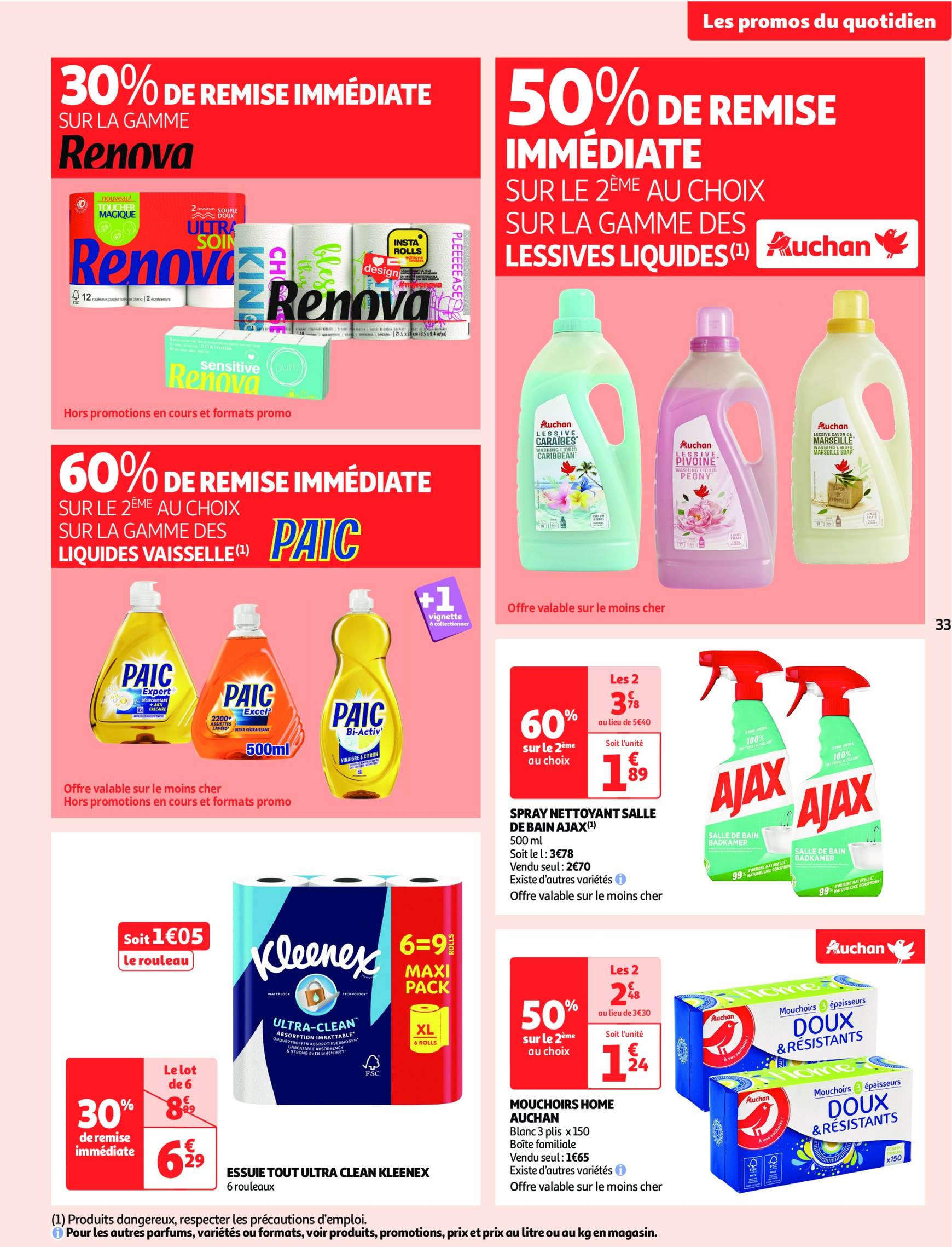 Catalogue Auchan supermarché - Mes 25 jours Auchan, encore des promos dans mon super ! valable dès 19.11. - 24.11. 33