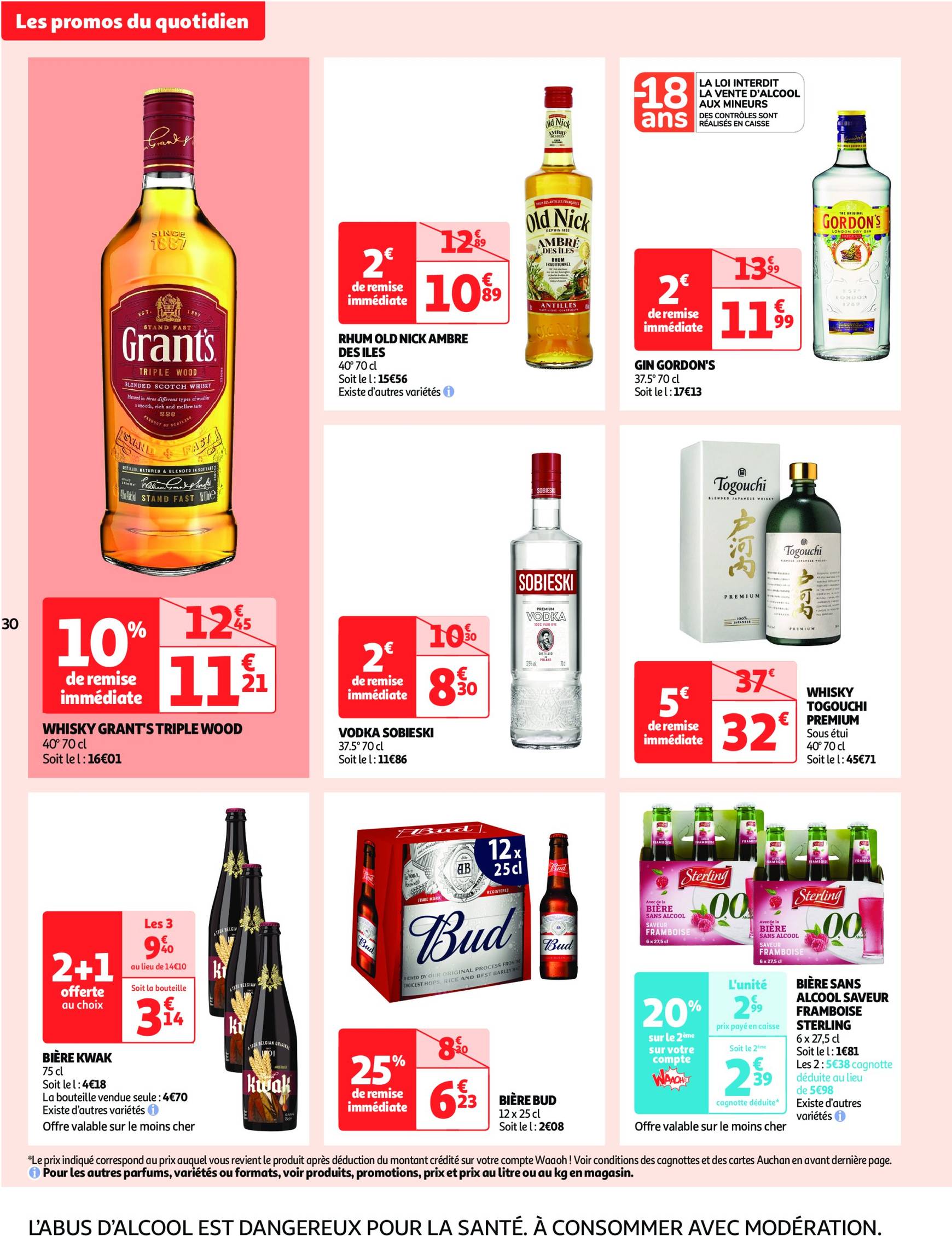 Catalogue Auchan supermarché - Mes 25 jours Auchan, encore des promos dans mon super ! valable dès 19.11. - 24.11. 30