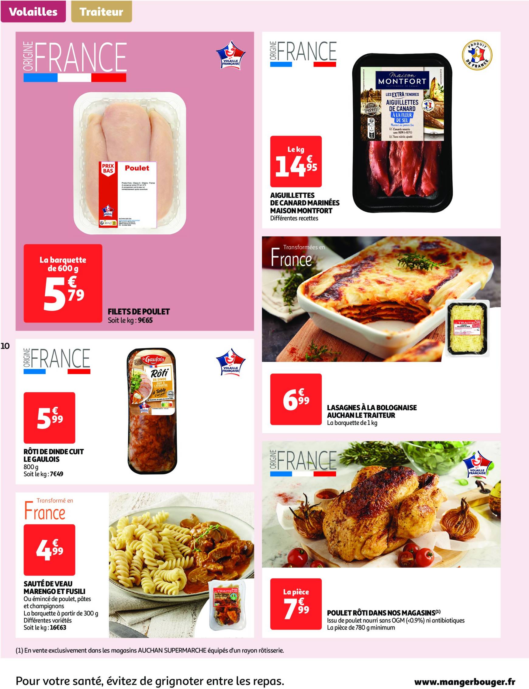 Catalogue Auchan supermarché - Mes 25 jours Auchan, encore des promos dans mon super ! valable dès 19.11. - 24.11. 10