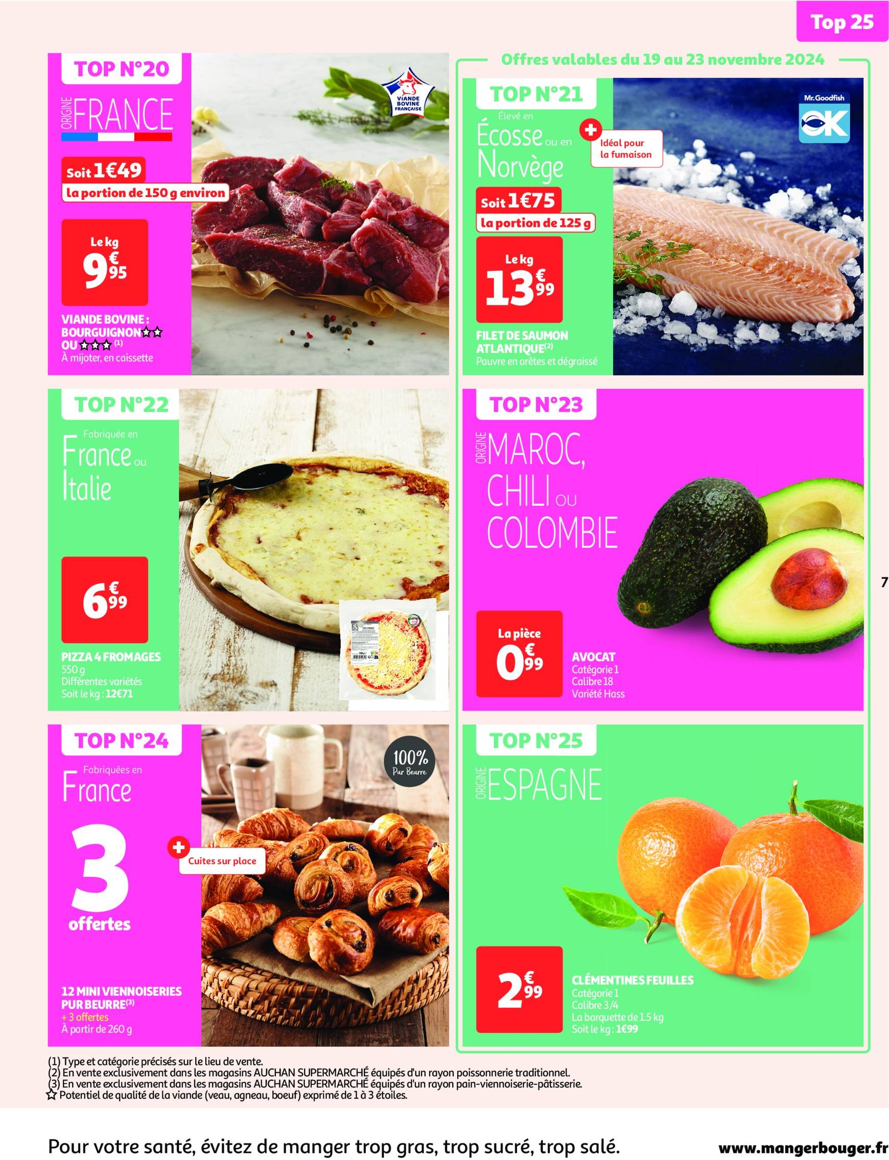 Catalogue Auchan supermarché - Mes 25 jours Auchan, encore des promos dans mon super ! valable dès 19.11. - 24.11. 7