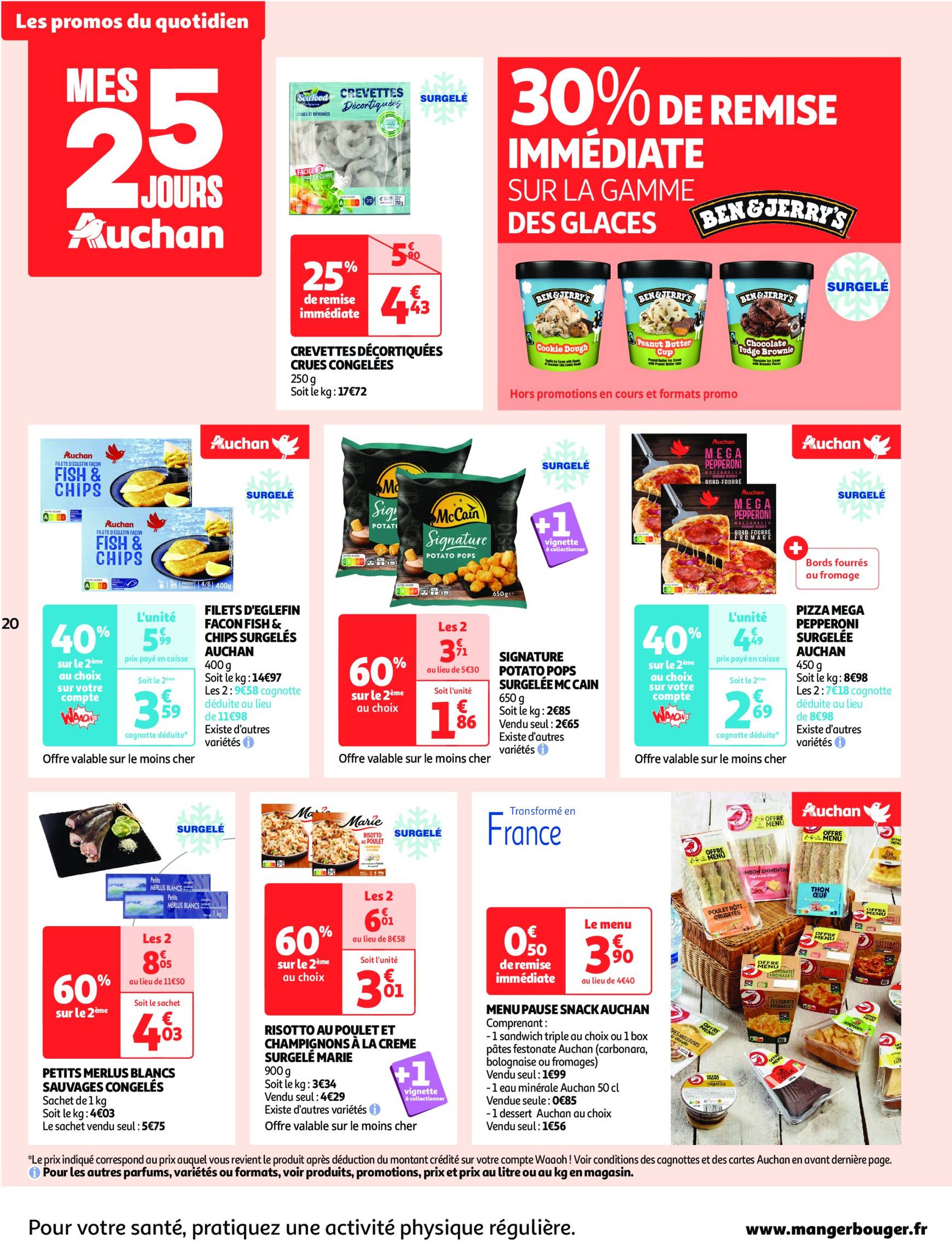 Catalogue Auchan supermarché - Mes 25 jours Auchan, encore des promos dans mon super ! valable dès 19.11. - 24.11. 20