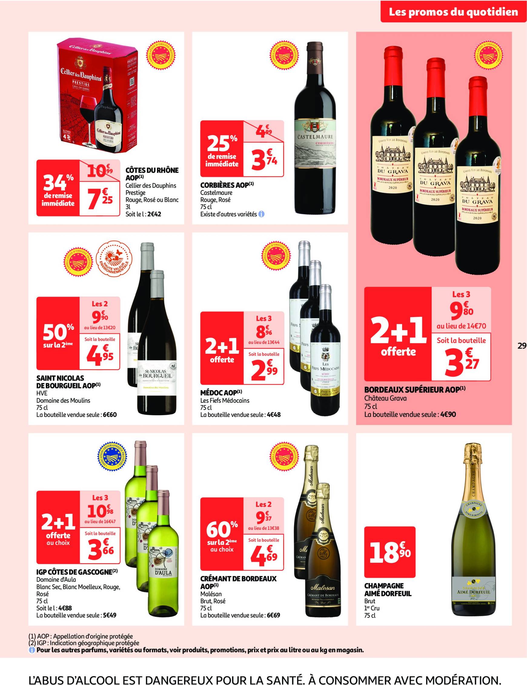 Catalogue Auchan supermarché - Mes 25 jours Auchan, encore des promos dans mon super ! valable dès 19.11. - 24.11. 29