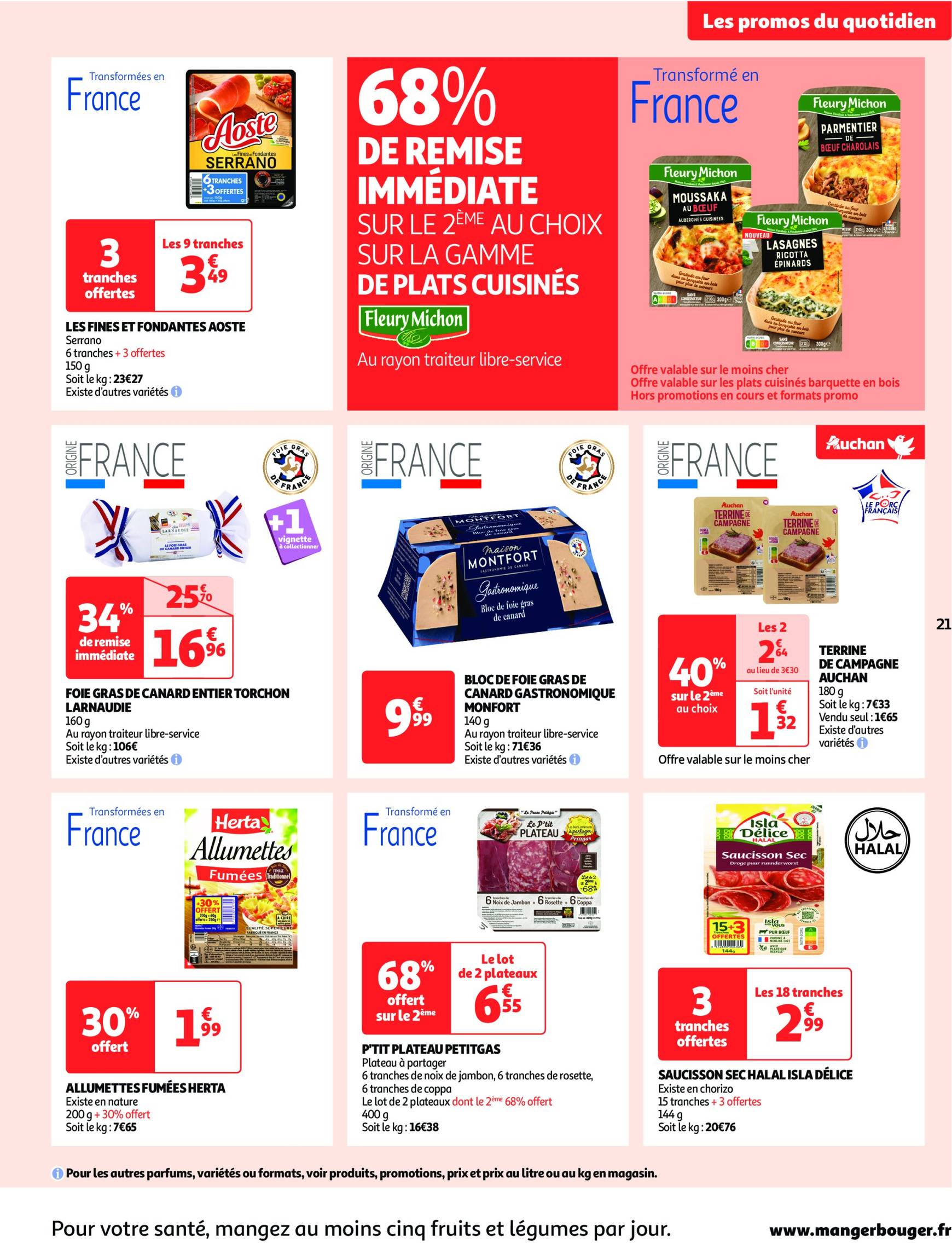 Catalogue Auchan supermarché - Mes 25 jours Auchan, encore des promos dans mon super ! valable dès 19.11. - 24.11. 21