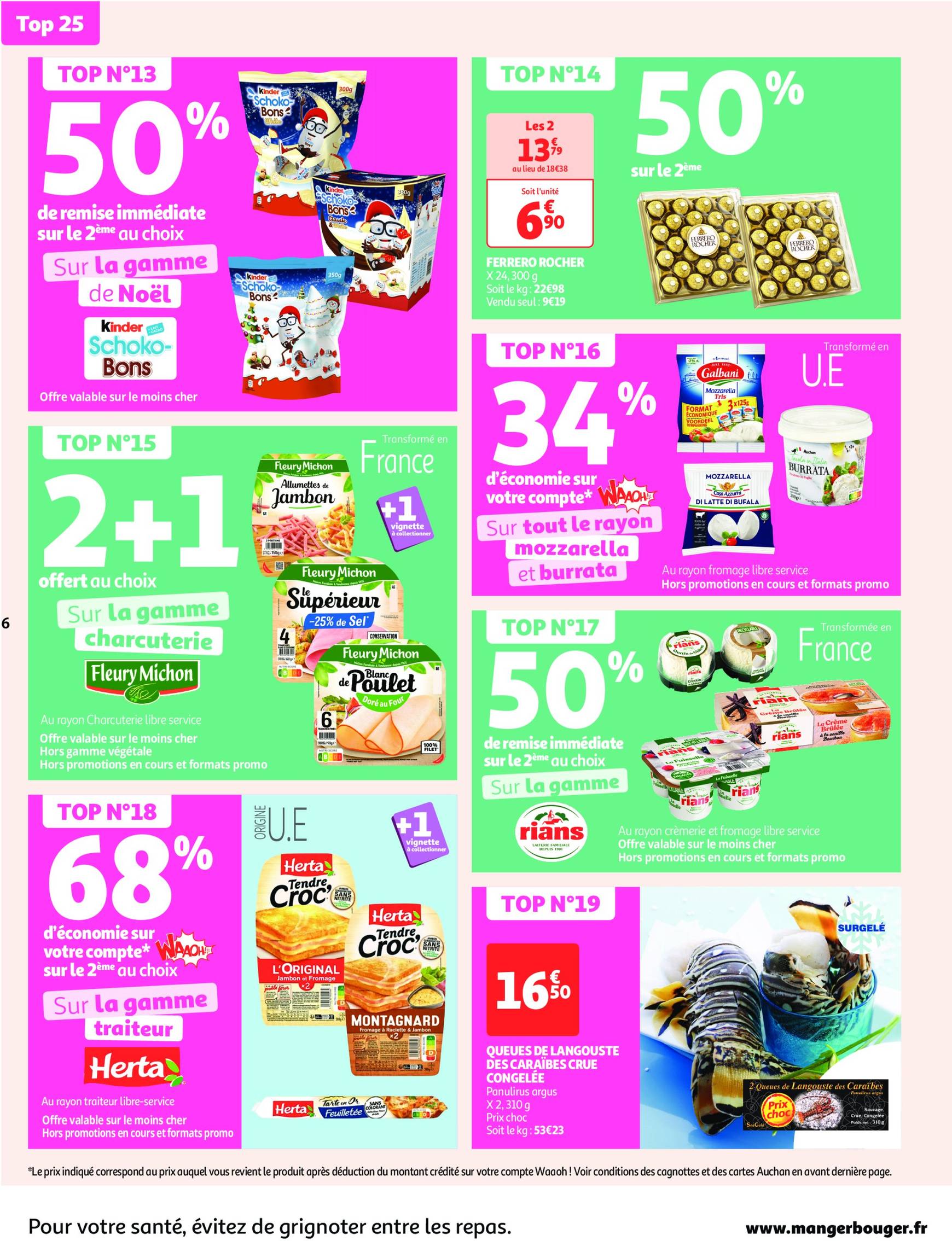 Catalogue Auchan supermarché - Mes 25 jours Auchan, encore des promos dans mon super ! valable dès 19.11. - 24.11. 6