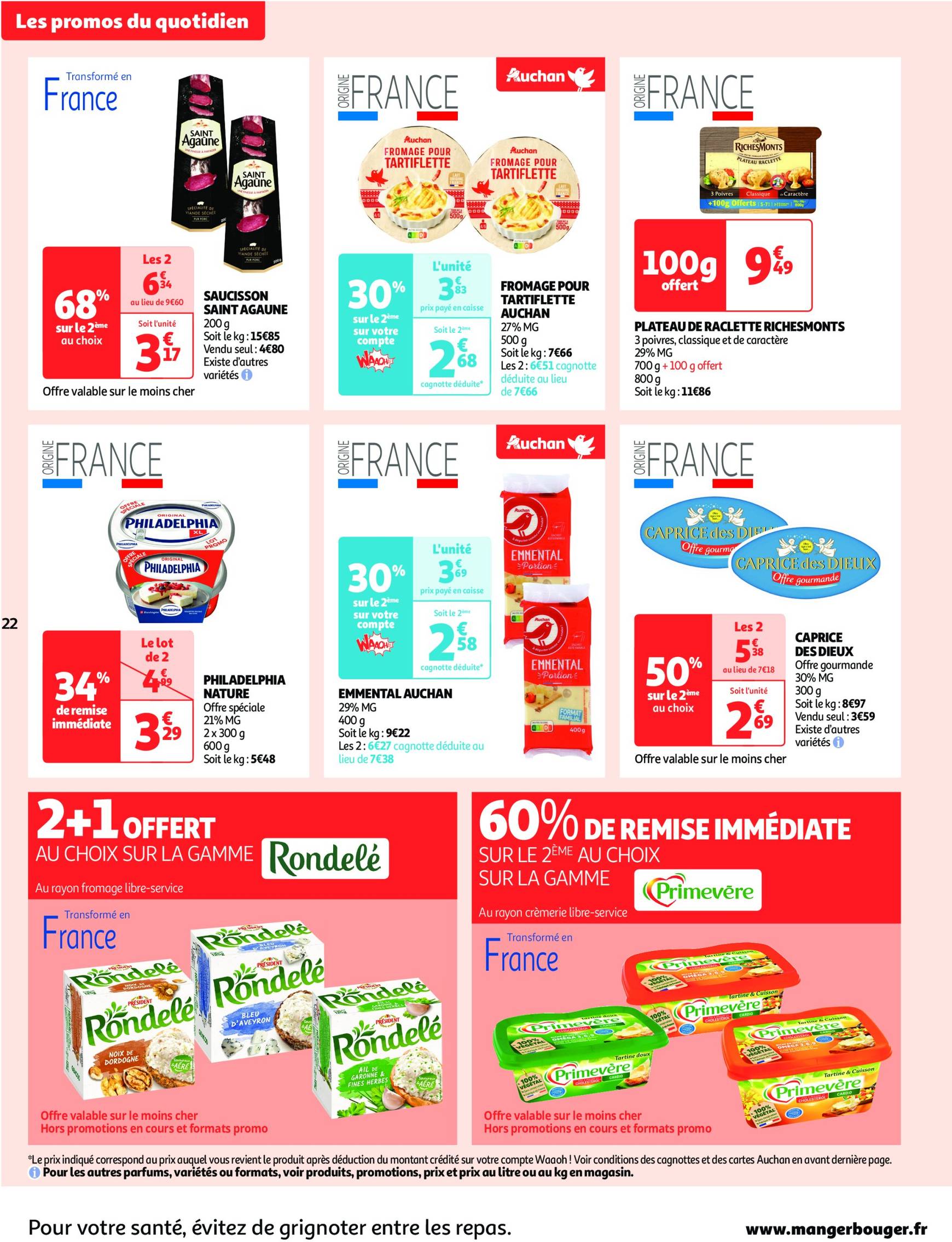 Catalogue Auchan supermarché - Mes 25 jours Auchan, encore des promos dans mon super ! valable dès 19.11. - 24.11. 22