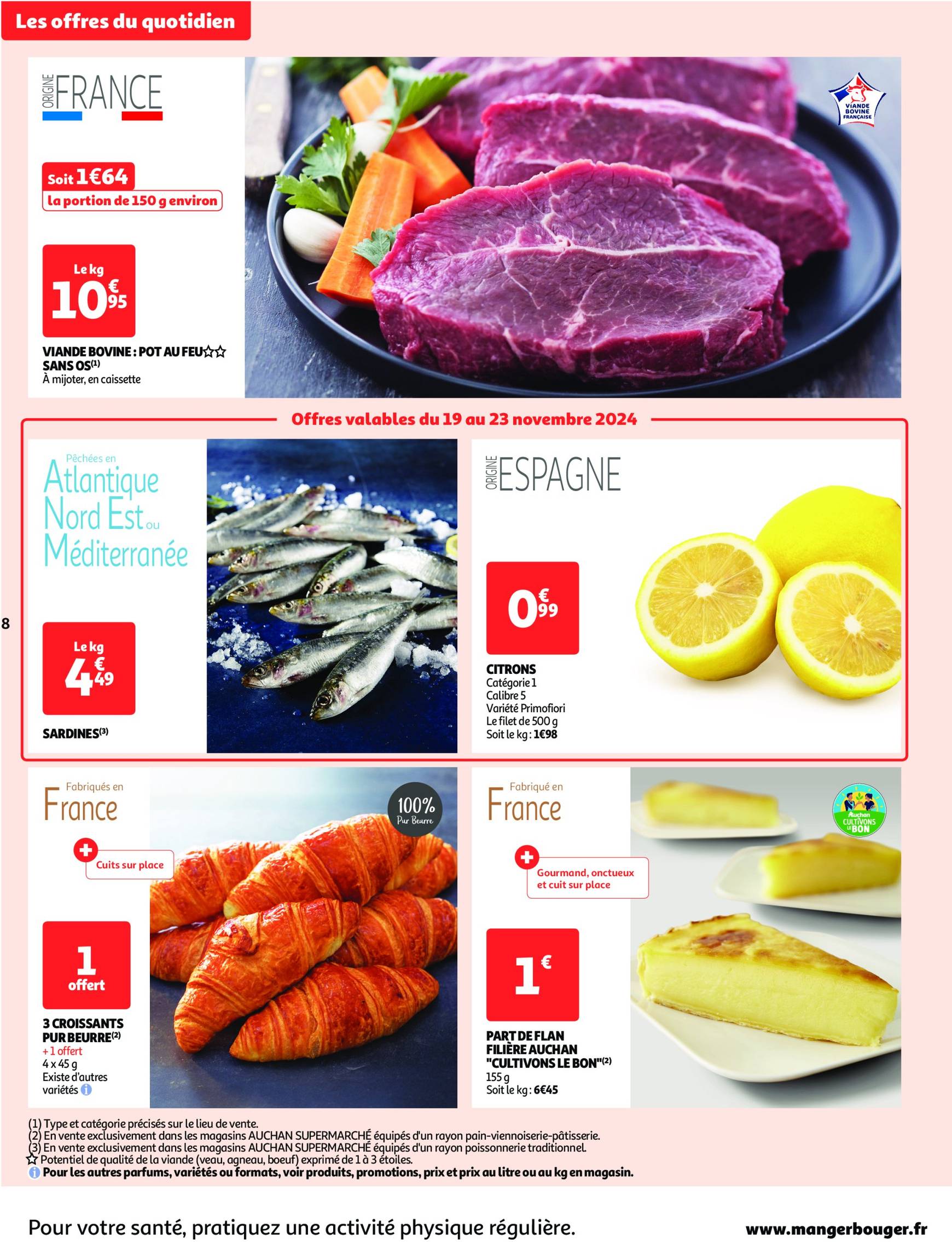 Catalogue Auchan supermarché - Mes 25 jours Auchan, encore des promos dans mon super ! valable dès 19.11. - 24.11. 8