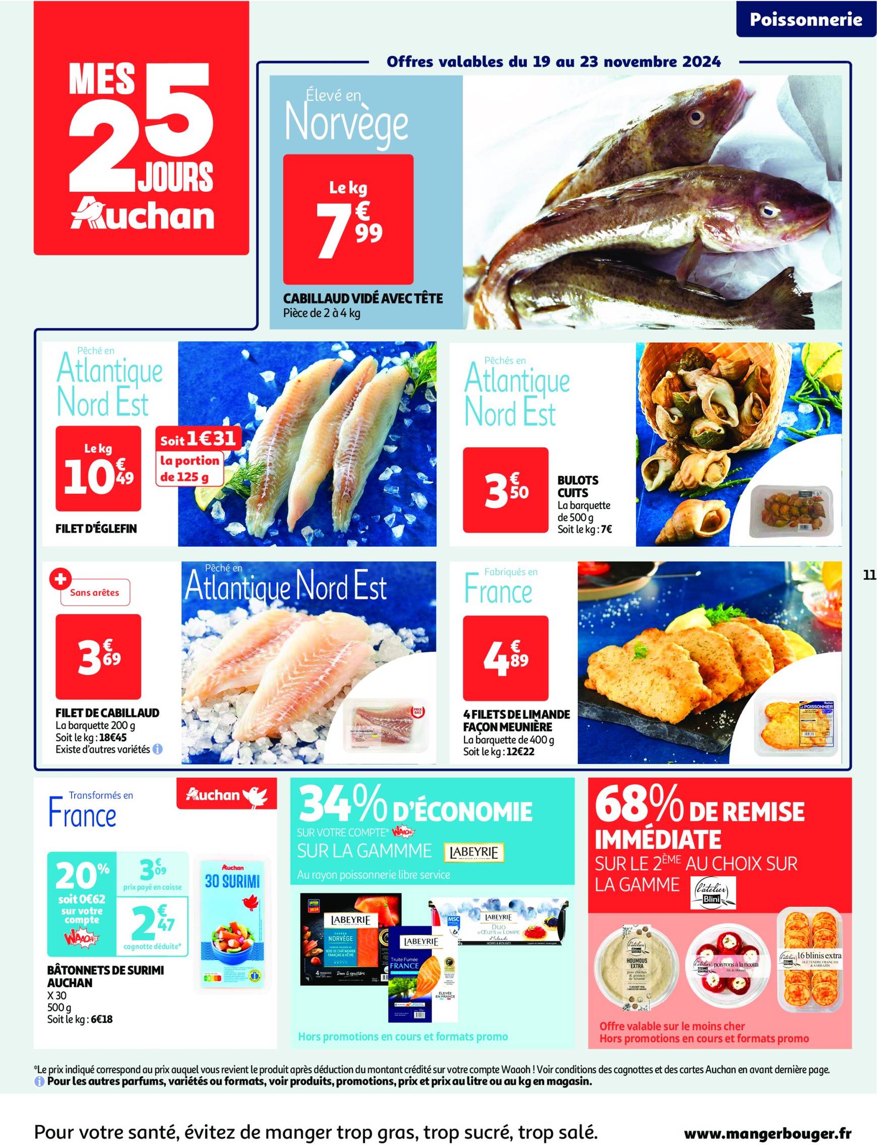 Catalogue Auchan - Mes 25 jours Auchan, et encore plus de promos ! valable dès 19.11. - 25.11. 11