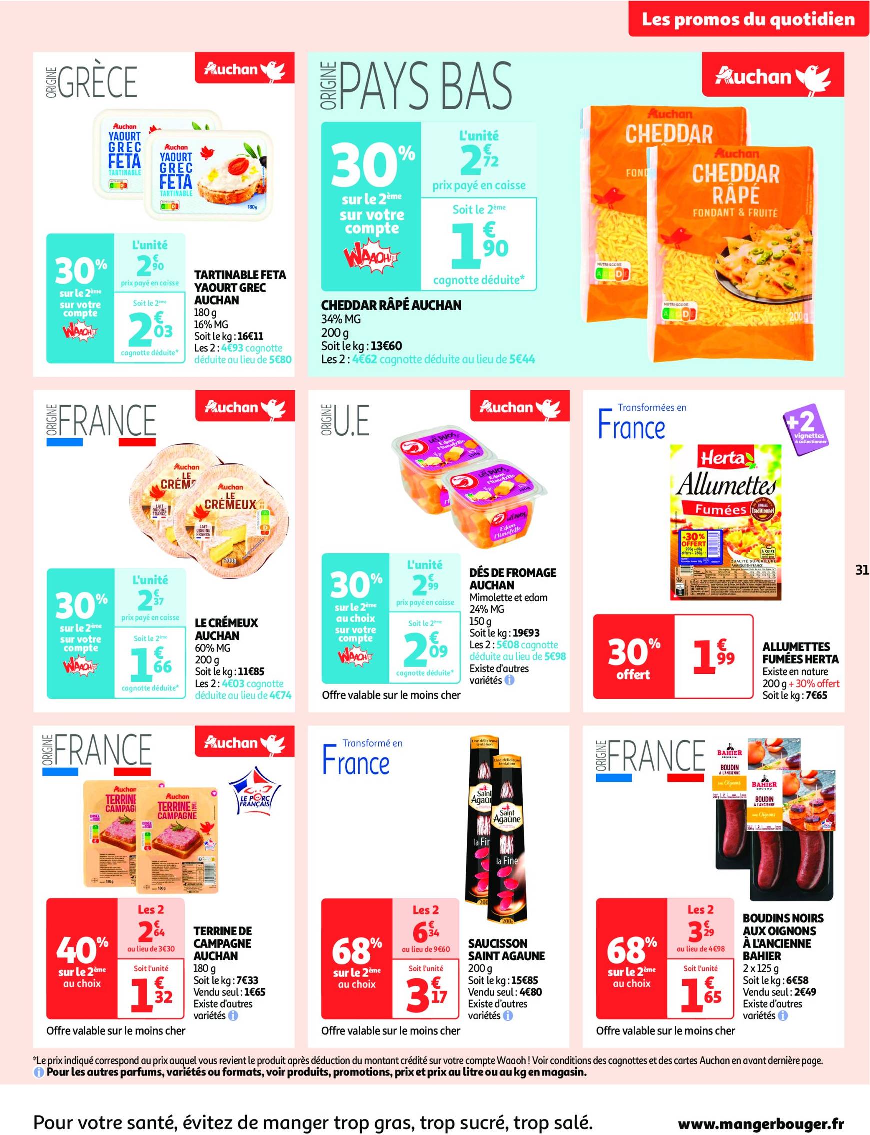 Catalogue Auchan - Mes 25 jours Auchan, et encore plus de promos ! valable dès 19.11. - 25.11. 31