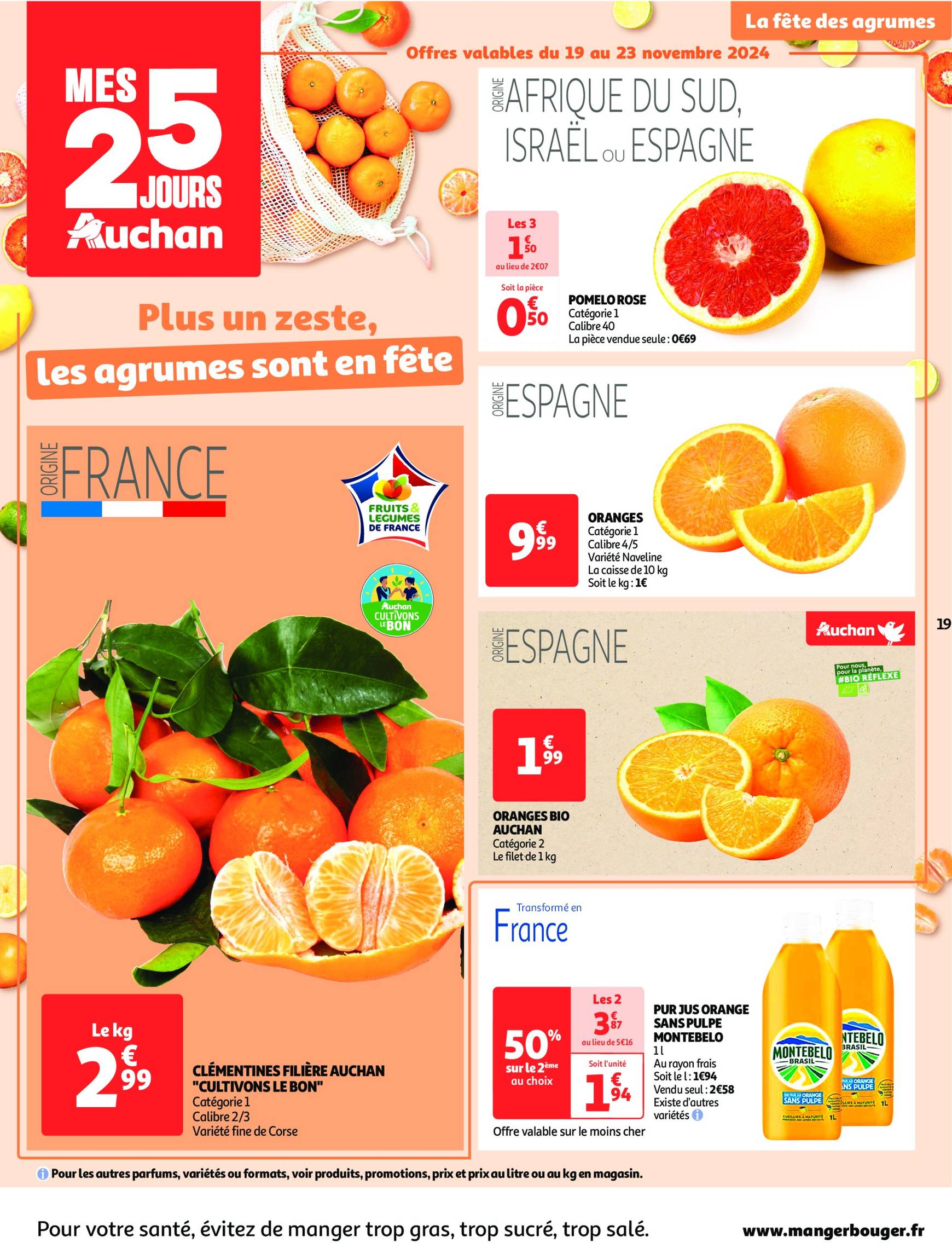 Catalogue Auchan - Mes 25 jours Auchan, et encore plus de promos ! valable dès 19.11. - 25.11. 19