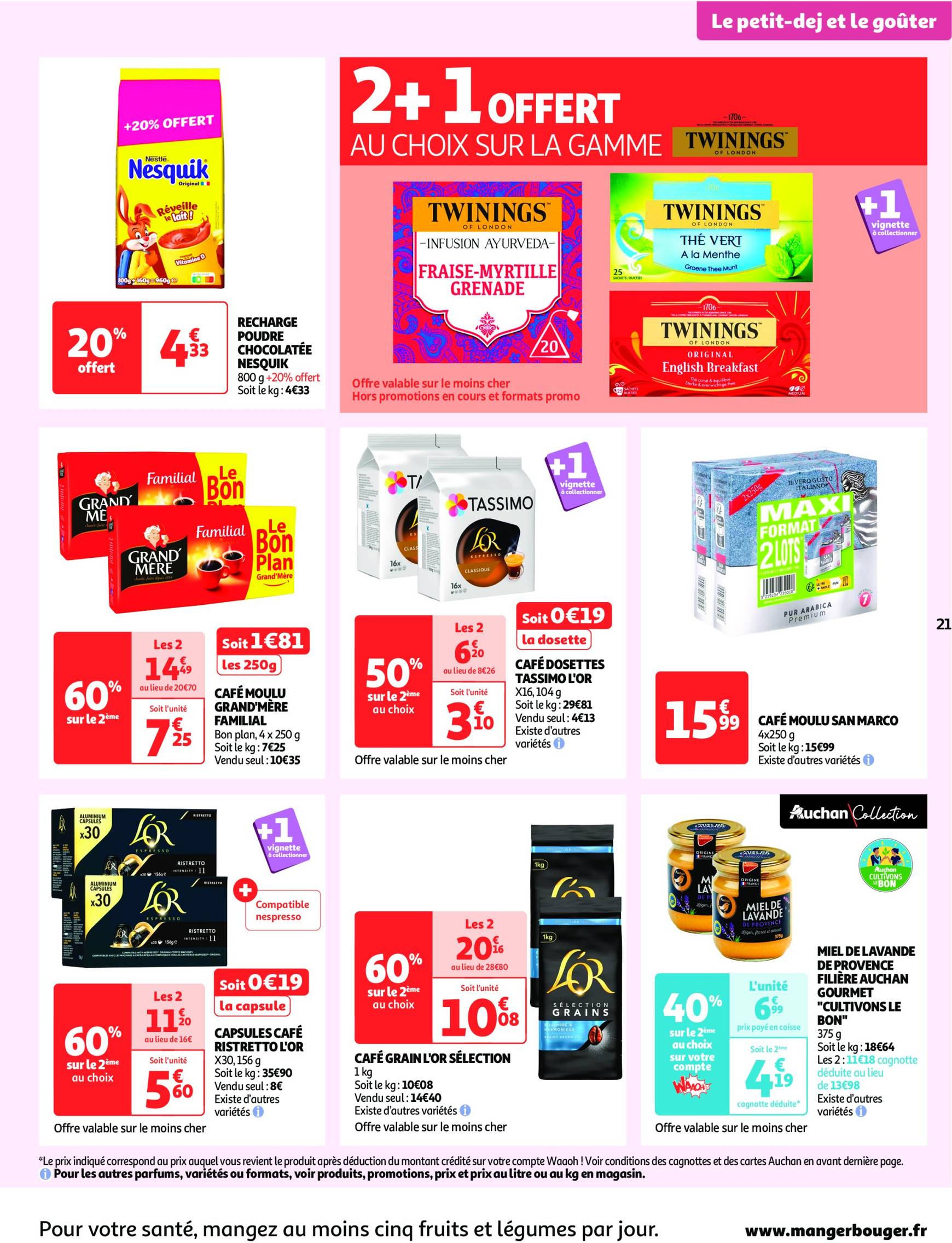 Catalogue Auchan - Mes 25 jours Auchan, et encore plus de promos ! valable dès 19.11. - 25.11. 21