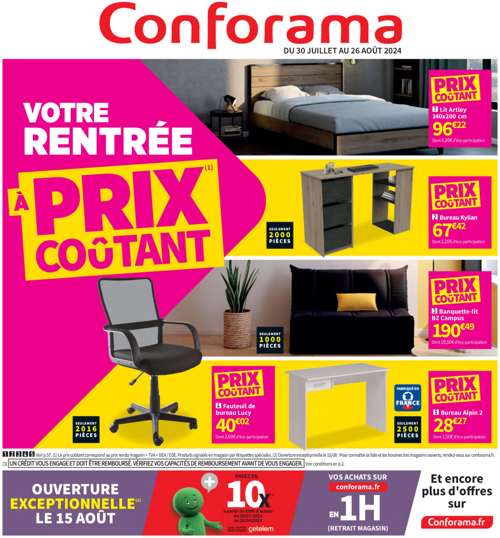 Prospectus Conforama actuel 30.07. - 26.08.