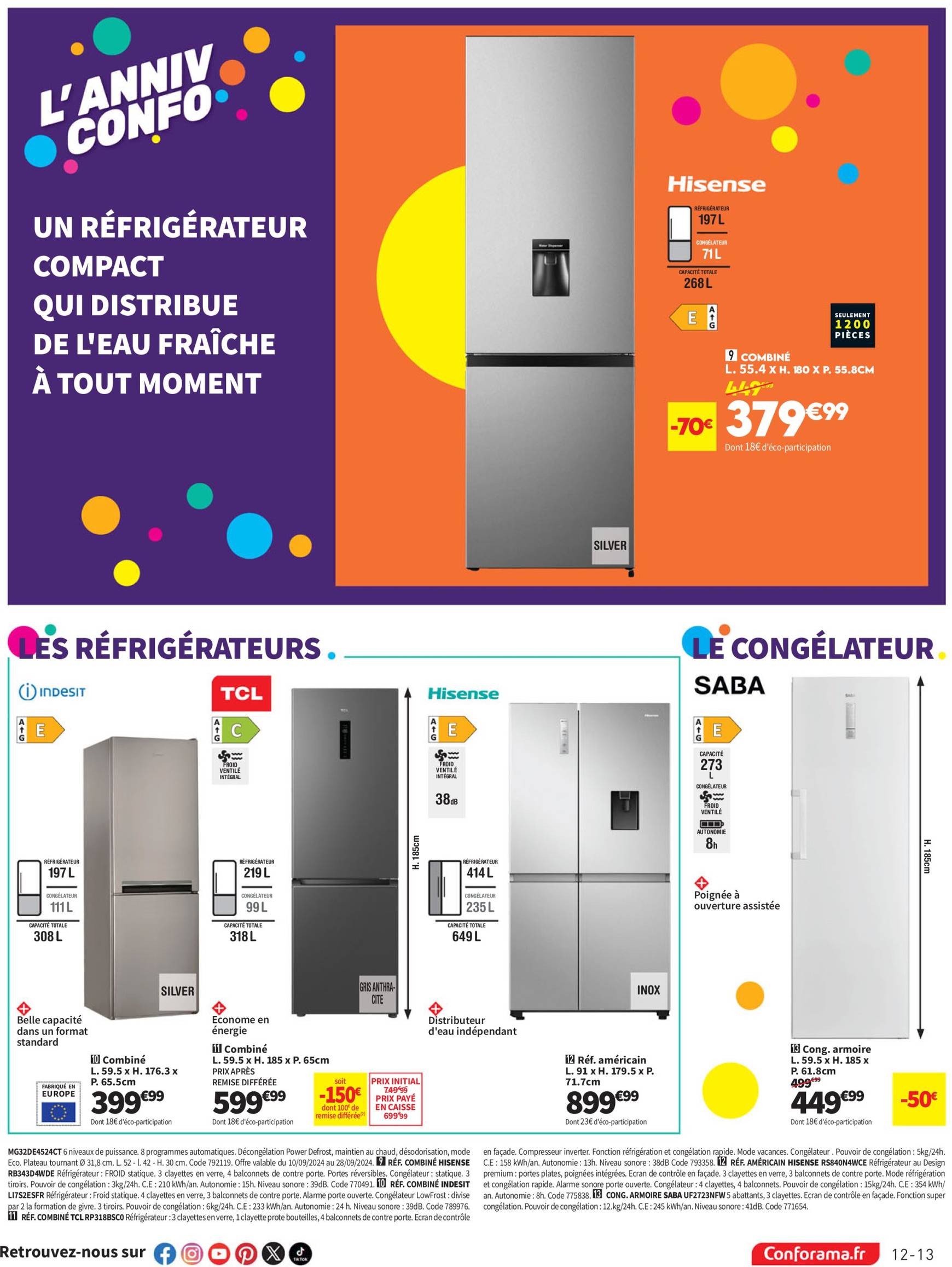 Catalogue Conforama valable dès 10.09. - 30.09. 13