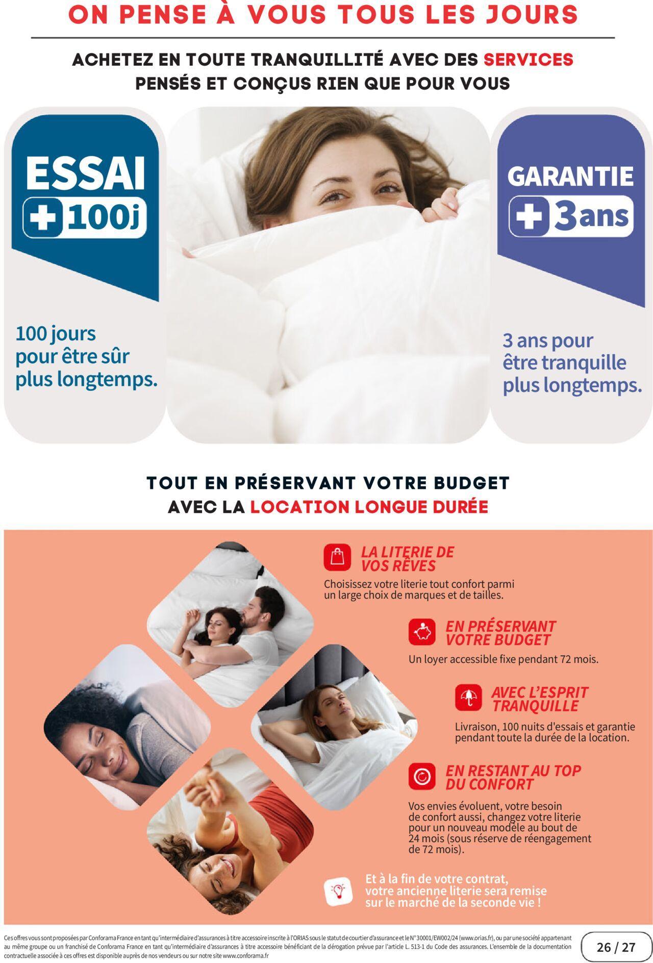 Conforama Guide 2024 Literie à partir du 01/06/2024 - 31/12/2024 27