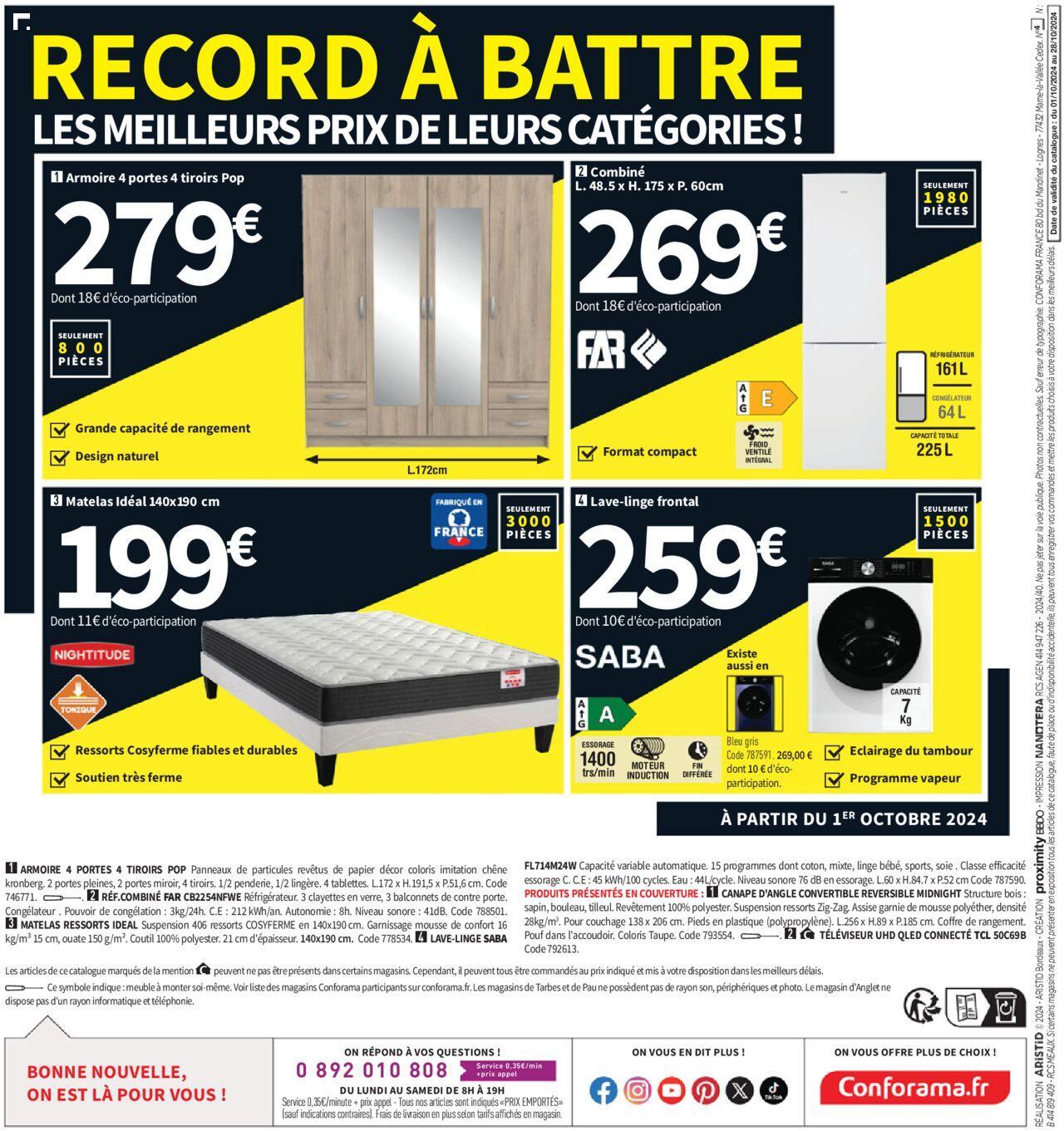 Conforama catalogue à partir du 01/10/2024 - 28/10/2024 52