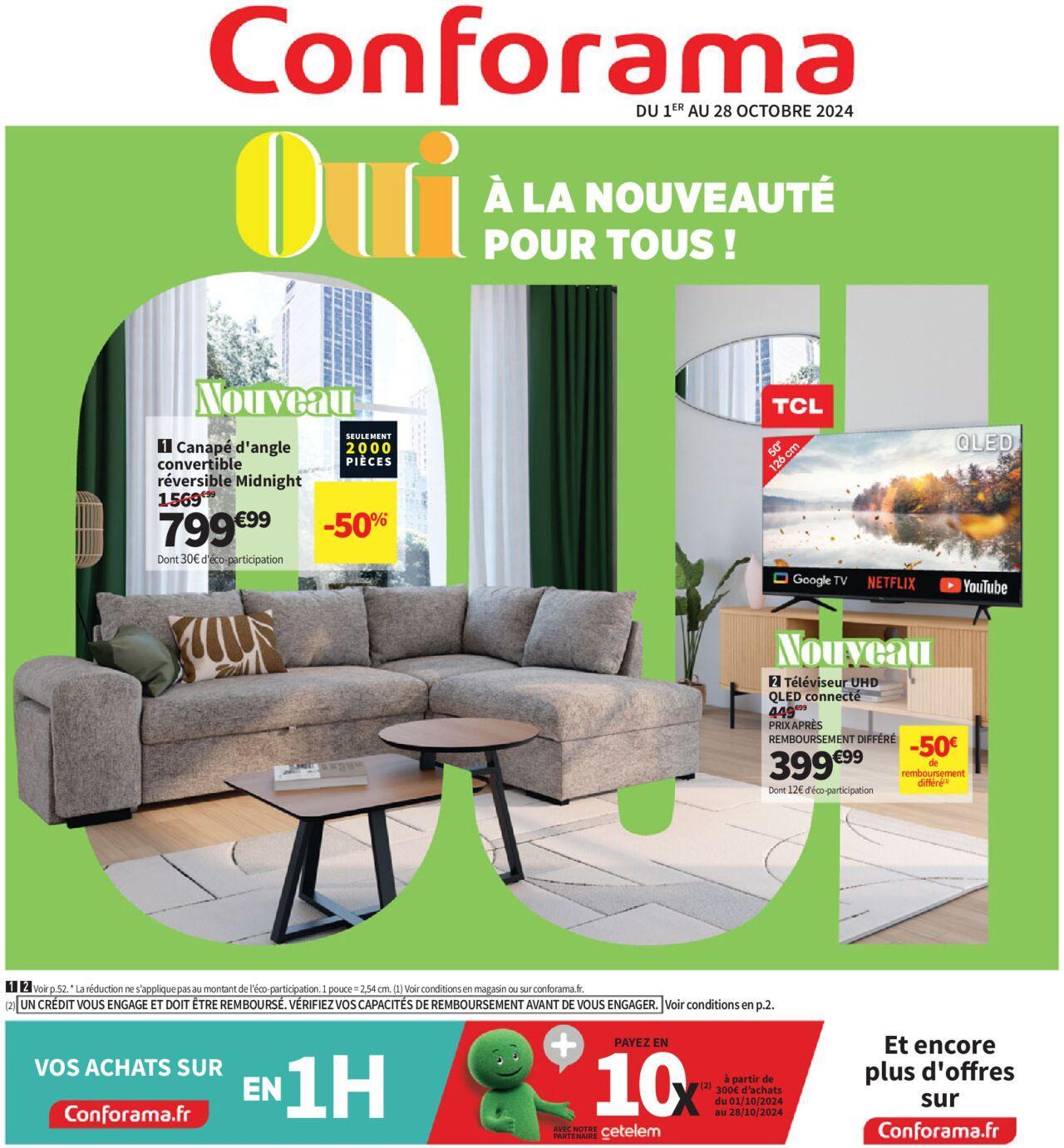 Conforama catalogue à partir du 01/10/2024 - 28/10/2024