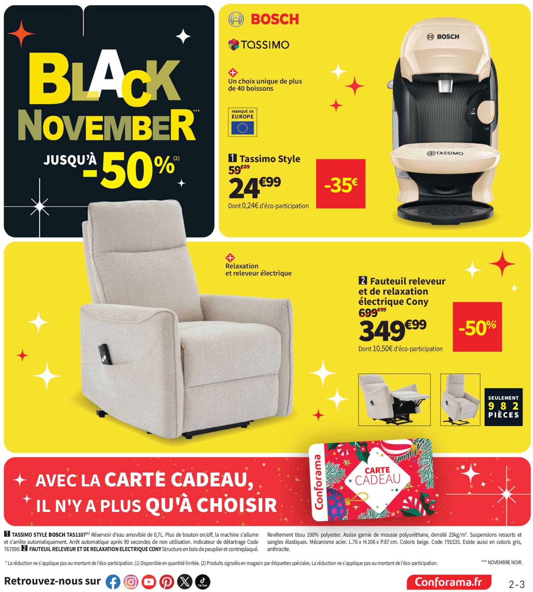 Catalogue Conforama valable dès 29.10. - 11.11. 3