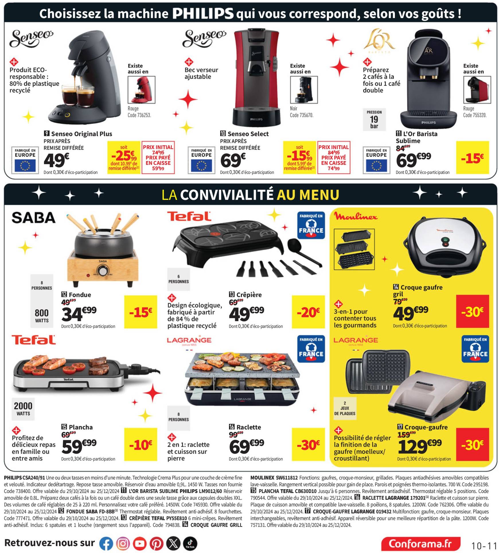 Catalogue Conforama valable dès 29.10. - 11.11. 11