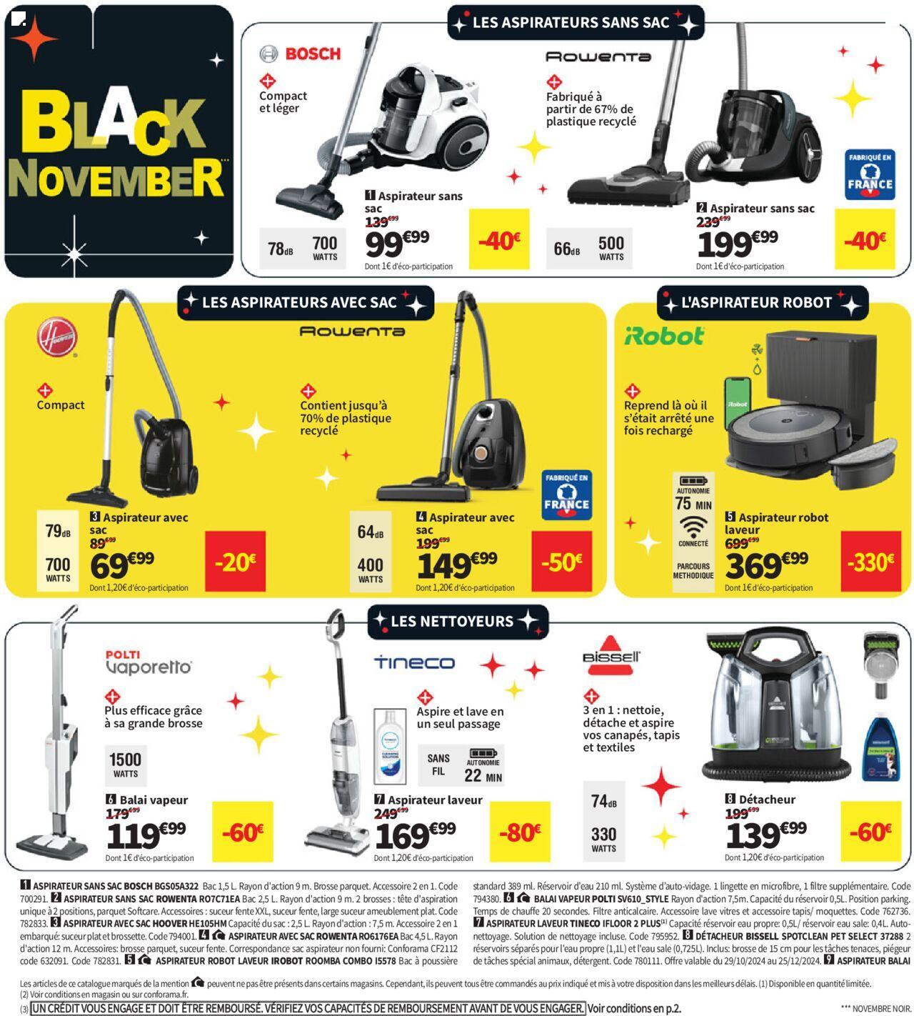 Conforama Black Friday à partir du 29/10/2024 - 02/12/2024 16