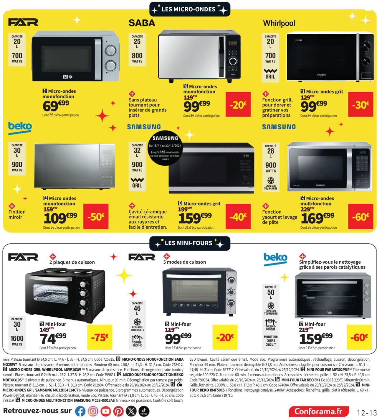 Conforama Black Friday à partir du 29/10/2024 - 02/12/2024 13