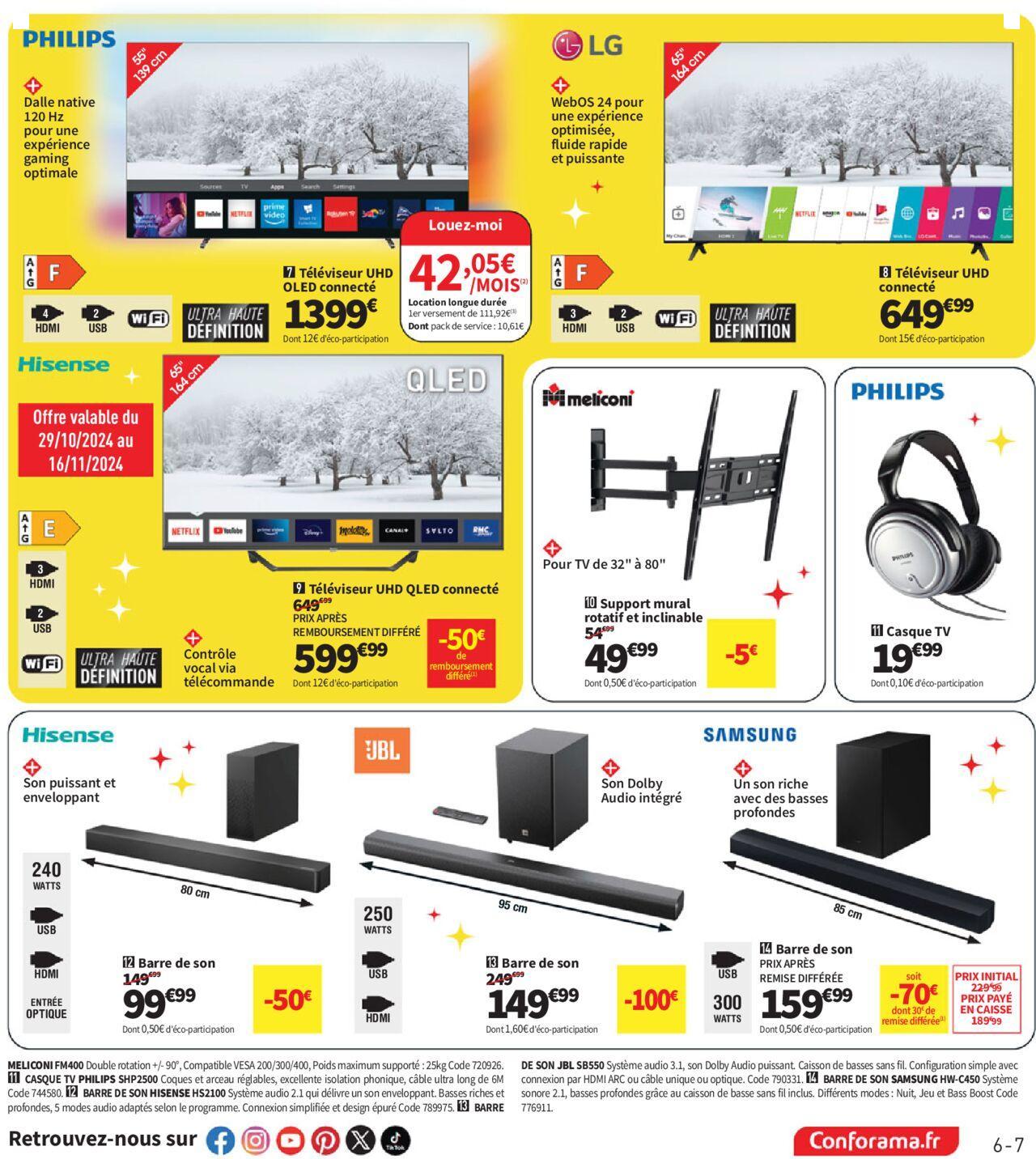 Conforama Black Friday à partir du 29/10/2024 - 02/12/2024 7