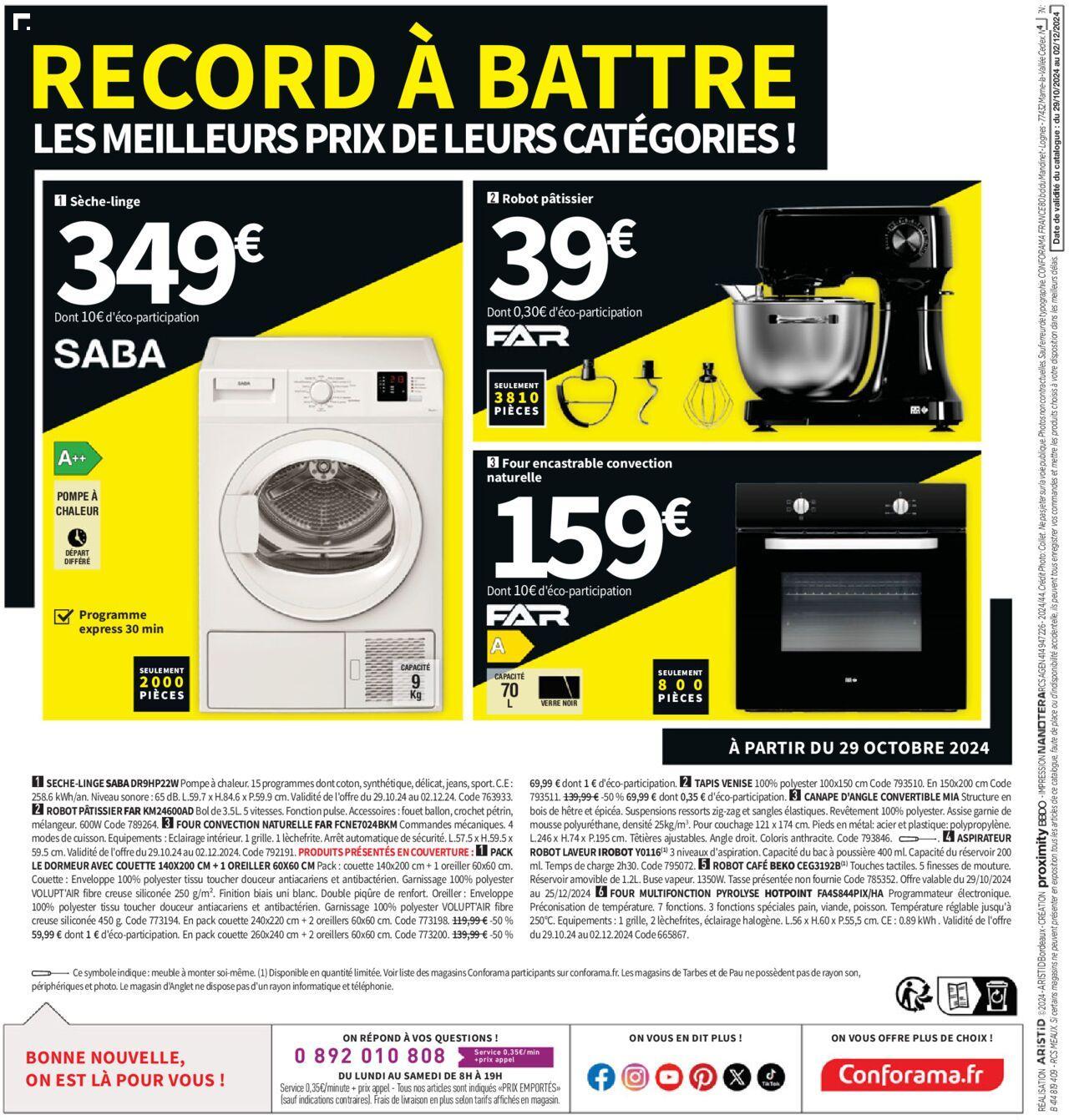 Conforama Black Friday à partir du 29/10/2024 - 02/12/2024 60