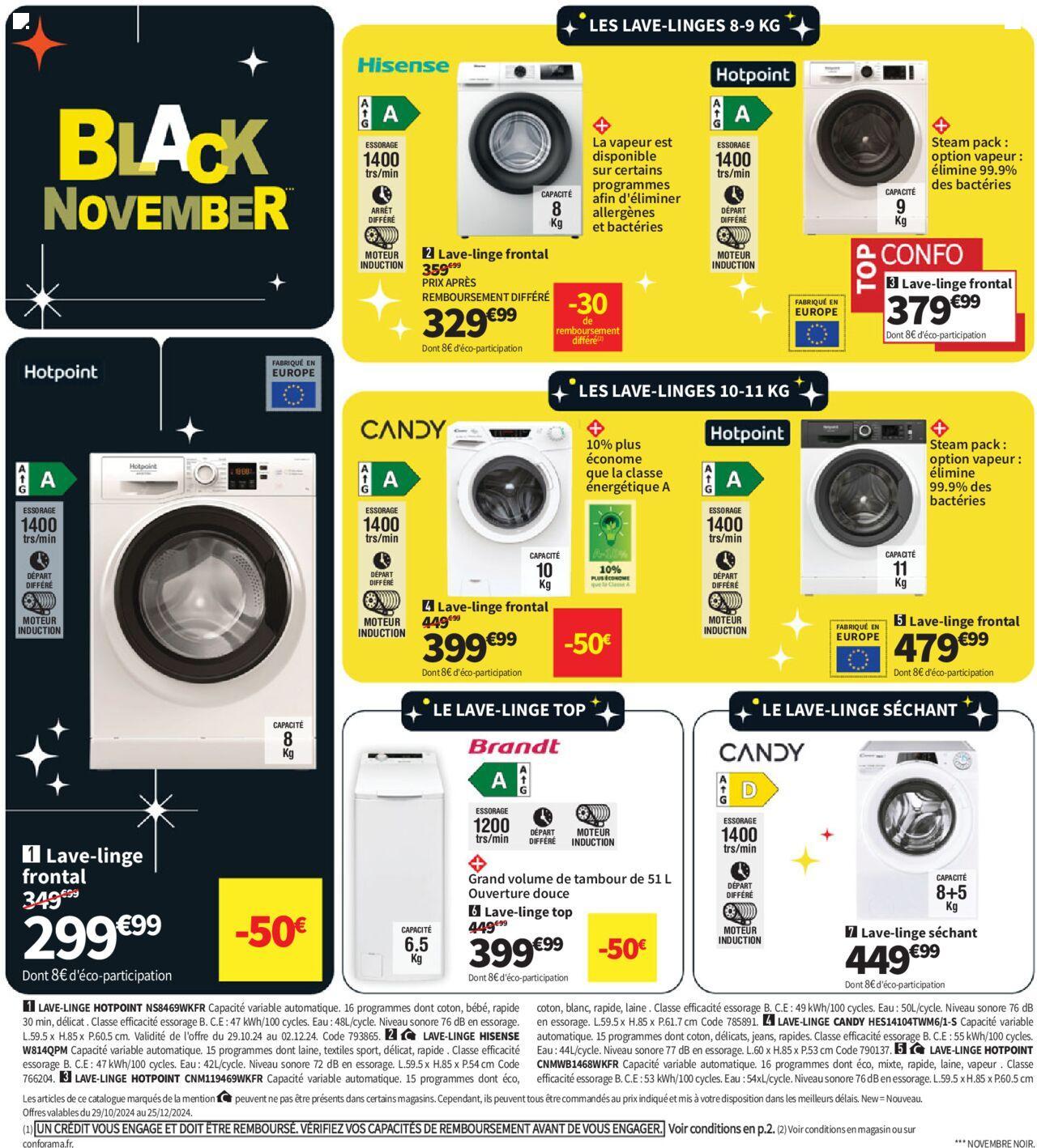 Conforama Black Friday à partir du 29/10/2024 - 02/12/2024 22