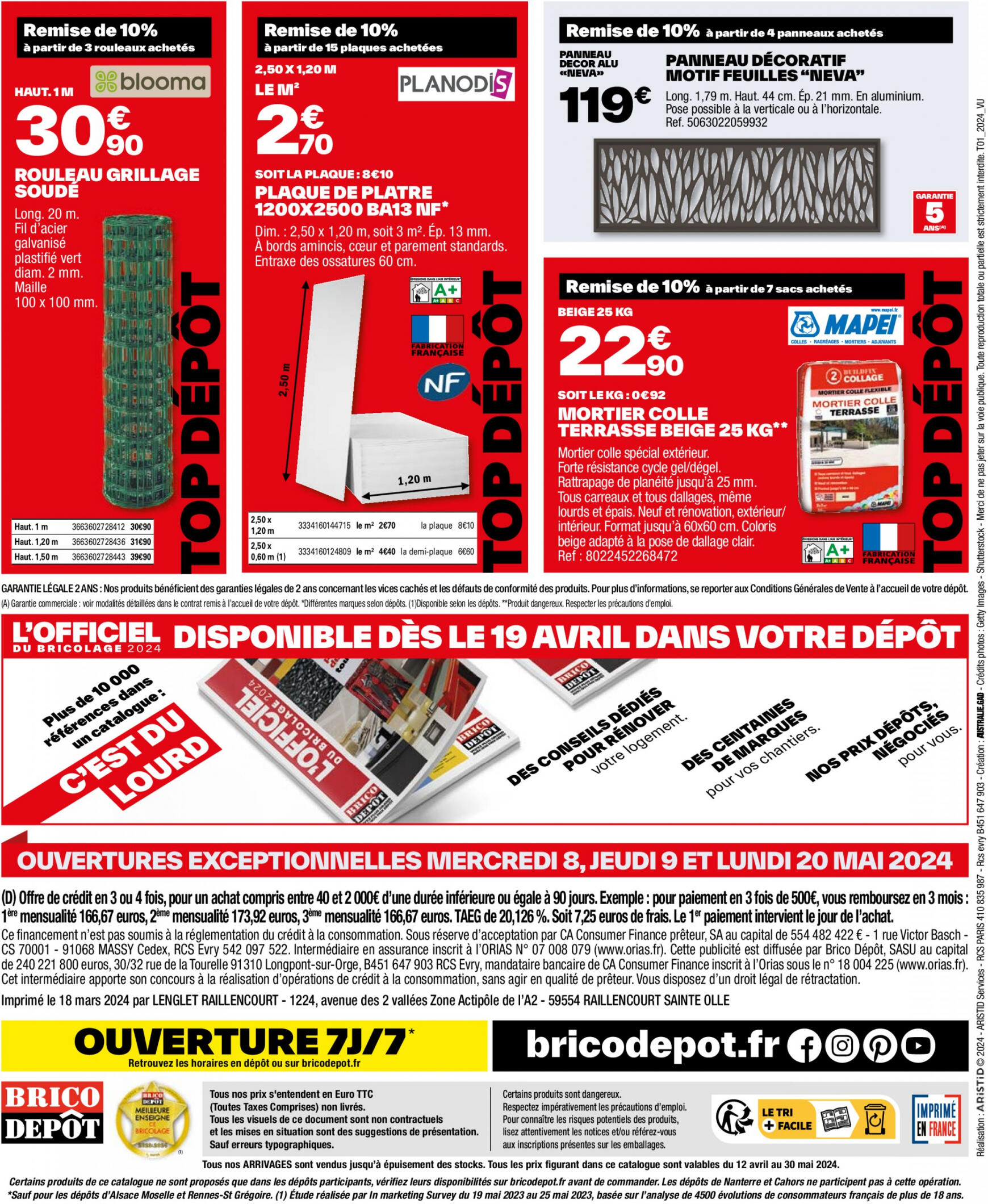 Prospectus Brico Depot - J'aménage mon extérieur actuel 12.04. - 30.05. 52