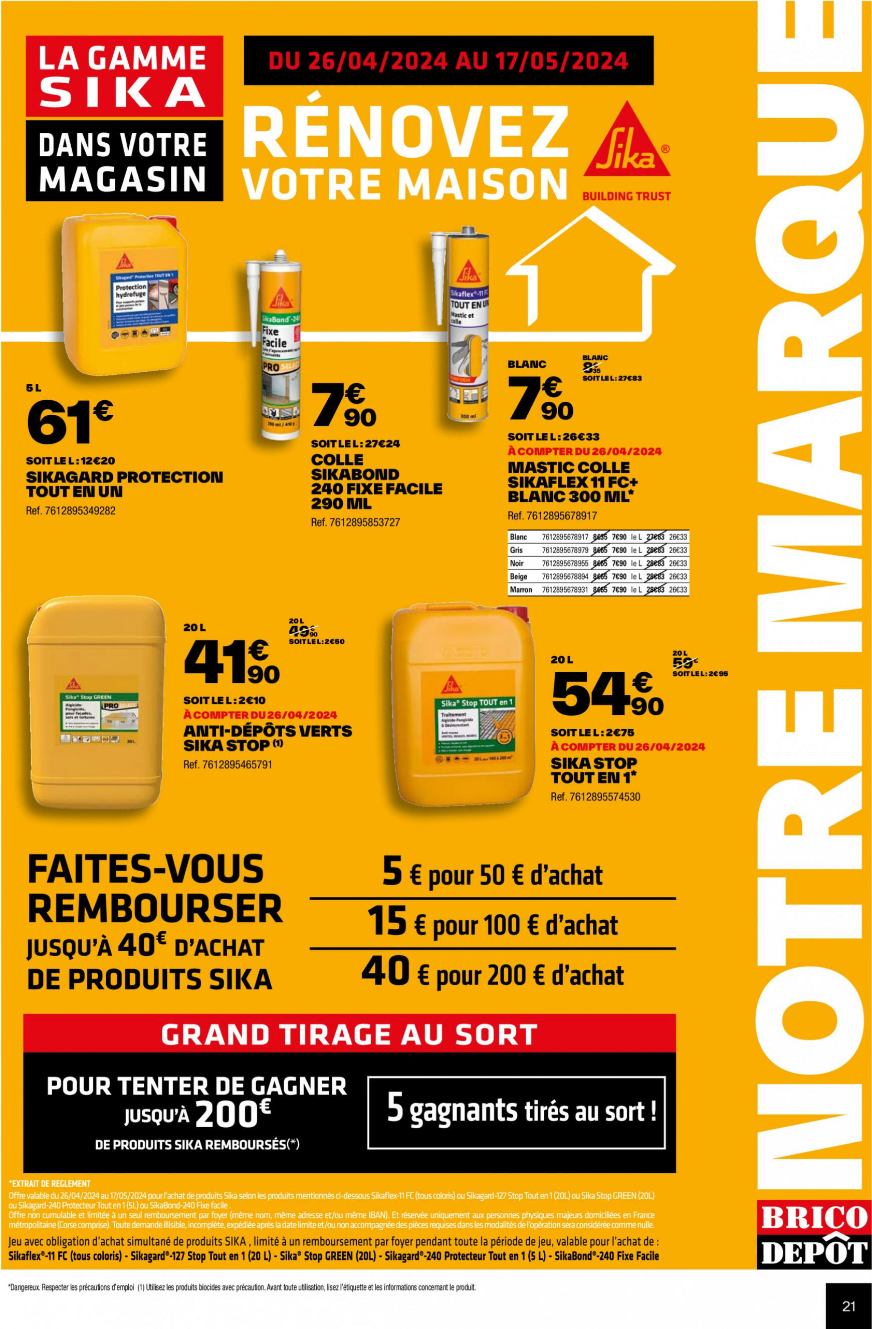 Prospectus Brico Depot - Prix Dépôt actuel 26.04. - 09.05. 21